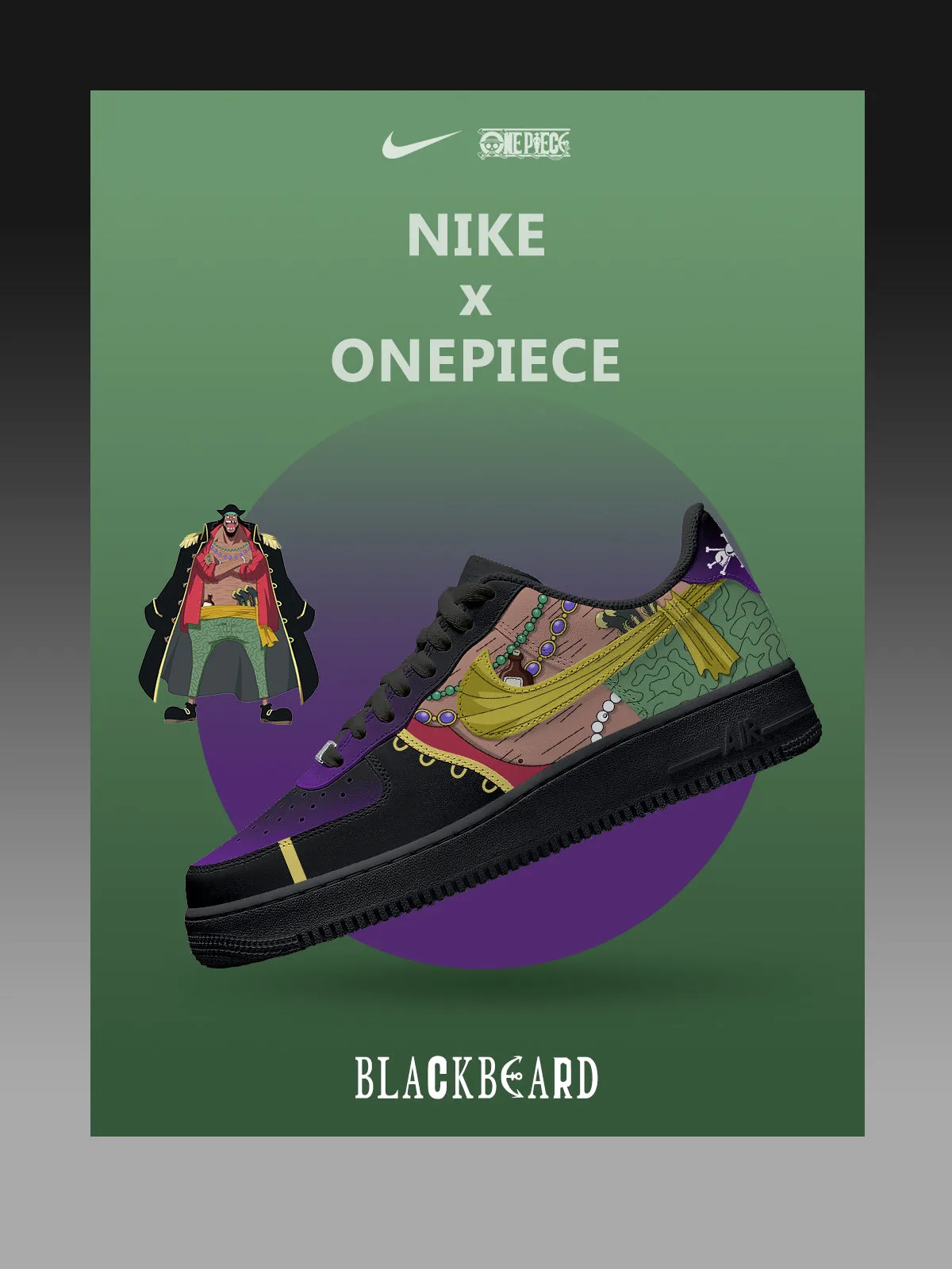 Blackbeard V.1 Custom Sneakers