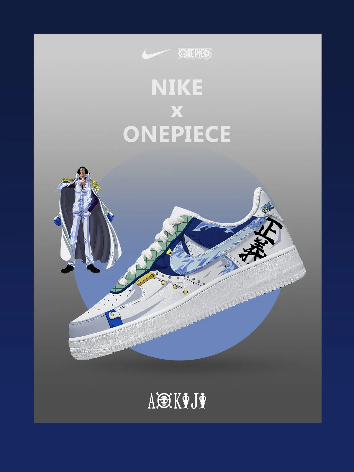 Aokiji V.1 Custom Sneakers