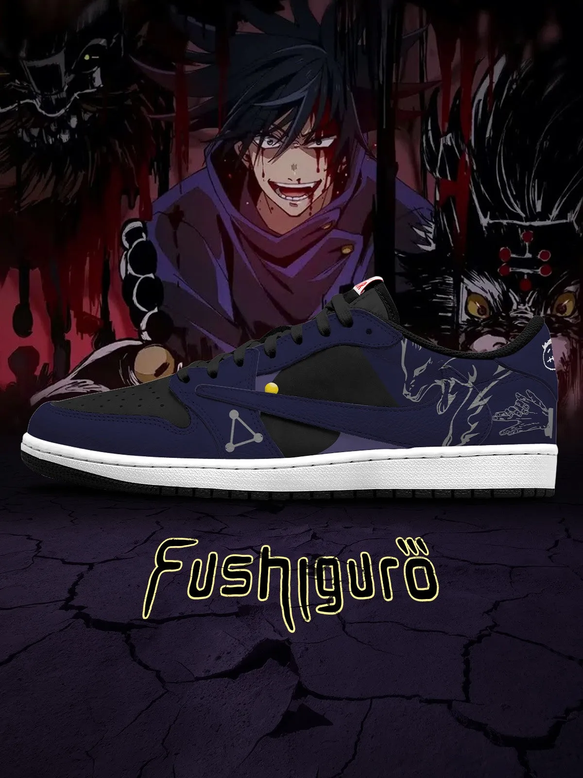 Megumi Fushiguro V.2 Custom TS Low Sneakers