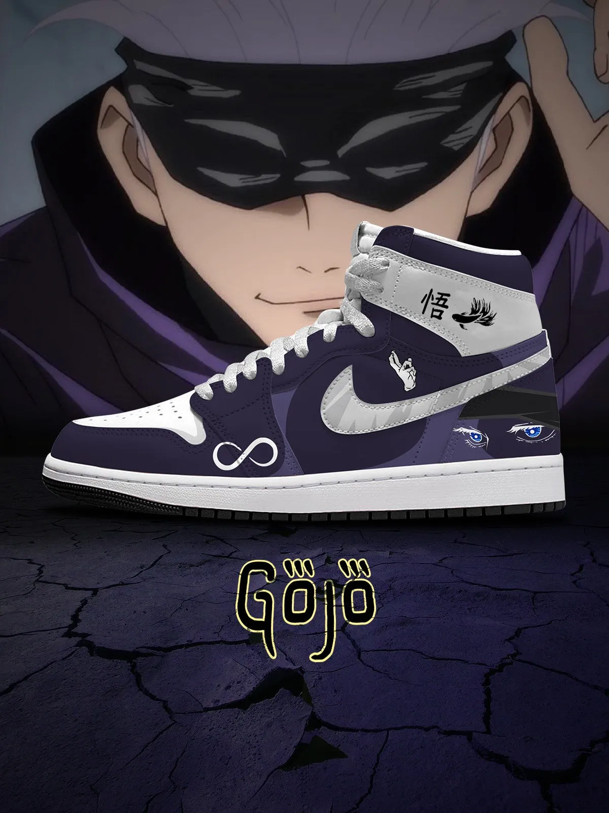 Satoru Gojo V.9 Custom High-Top Sneakers