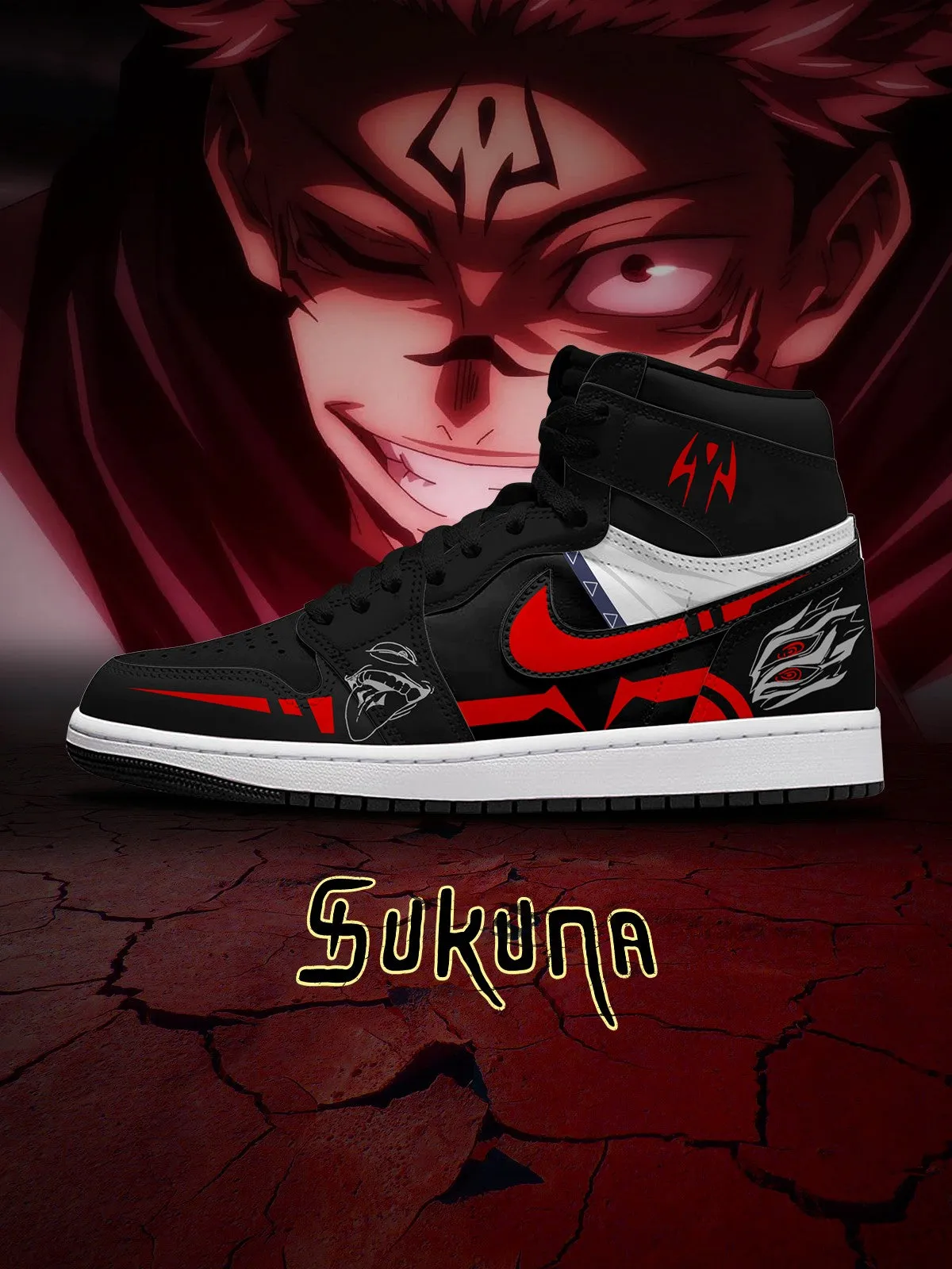 Ryomen Sukuna V.5 Custom High-Top Sneakers