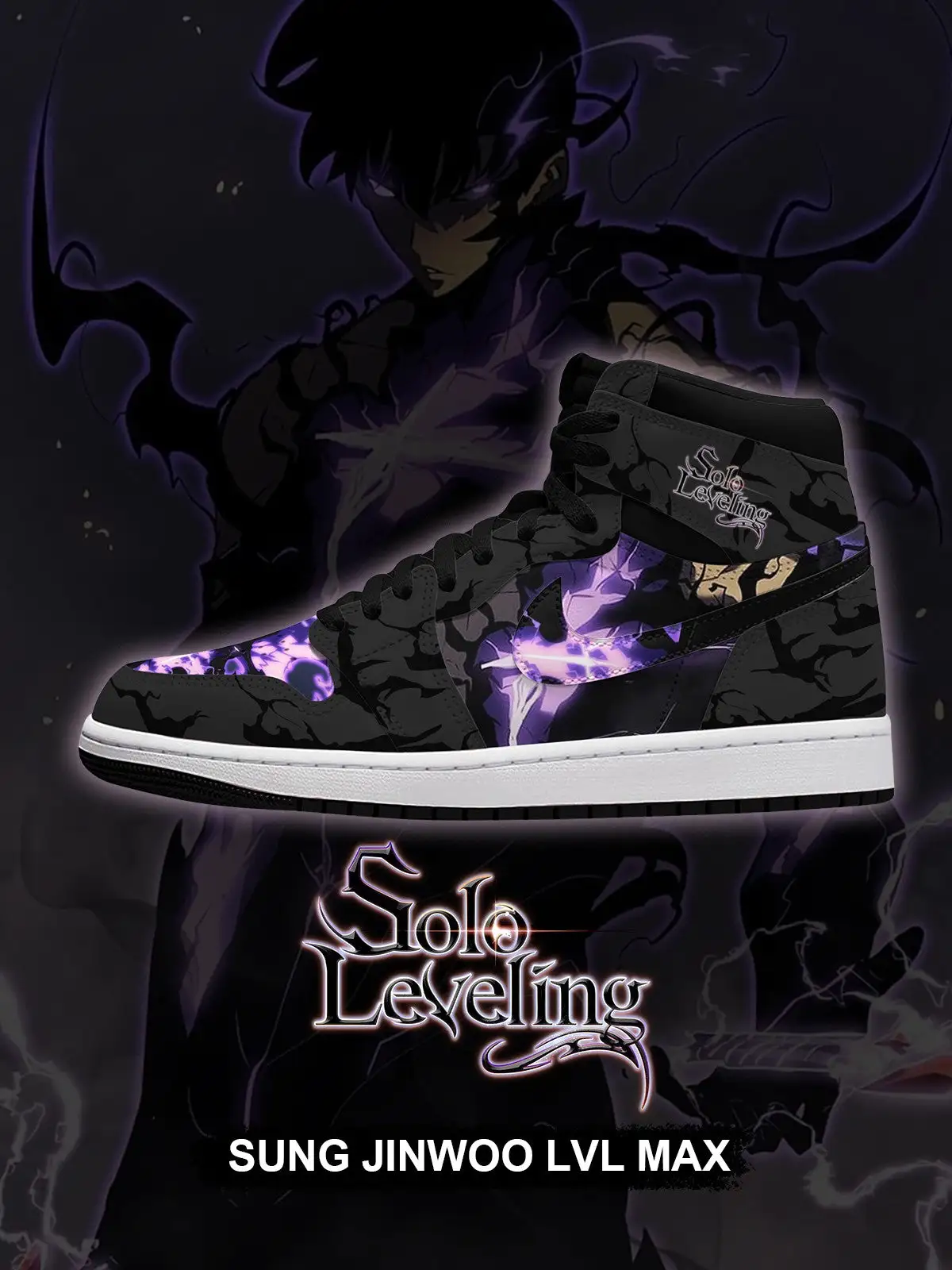 Sung Jinwoo LVL Max V.1 Custom High-Top Sneakers