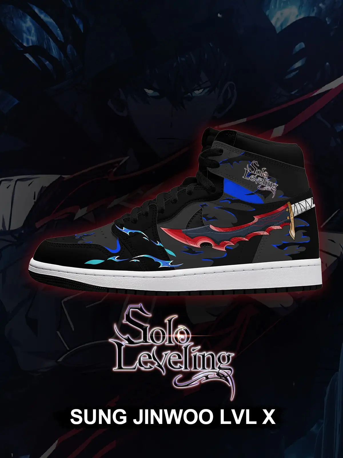 Sung Jinwoo LVL X V.1 Custom High-Top Sneakers