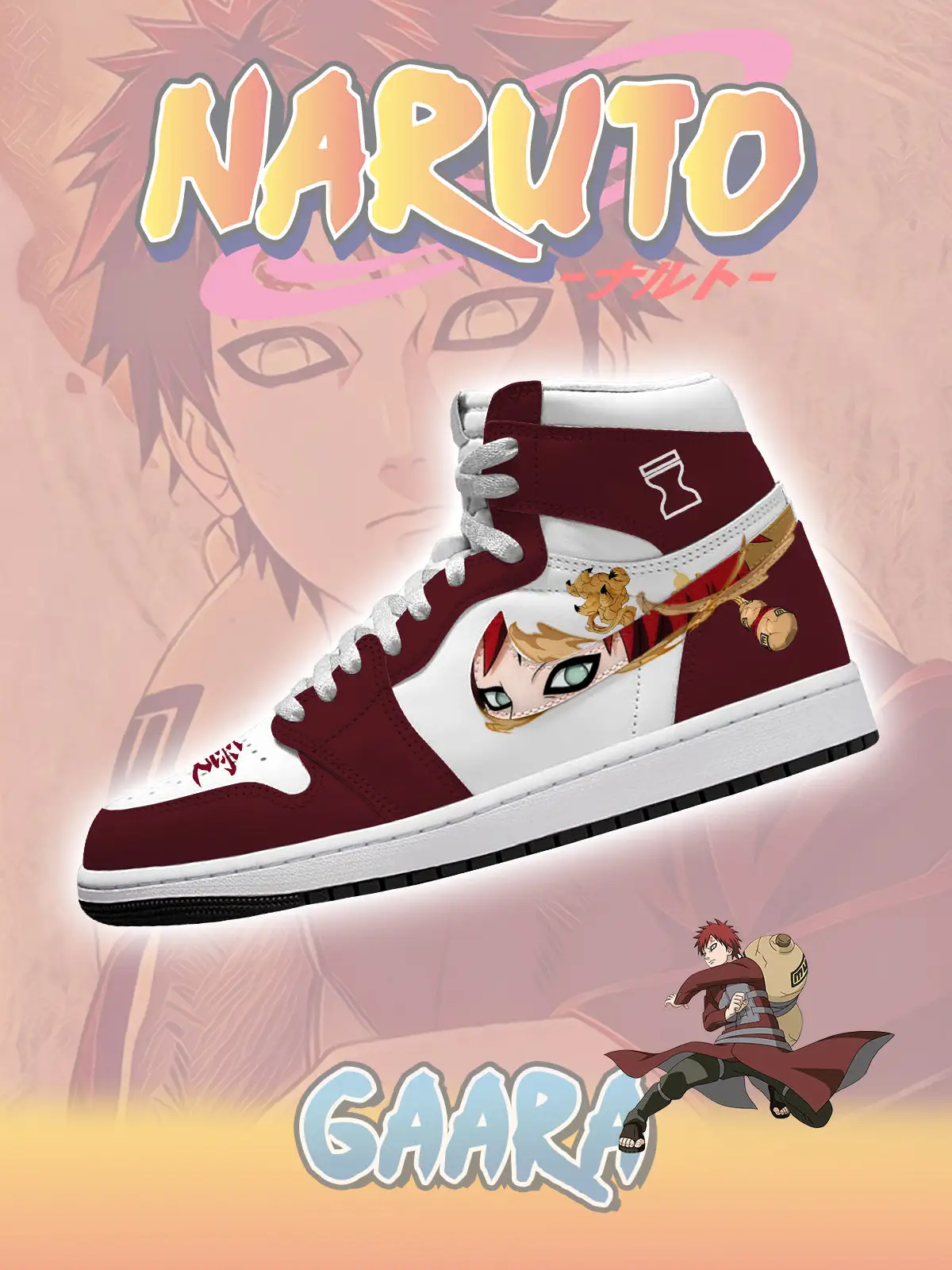 Gaara V.1 Custom High-Top Sneakers