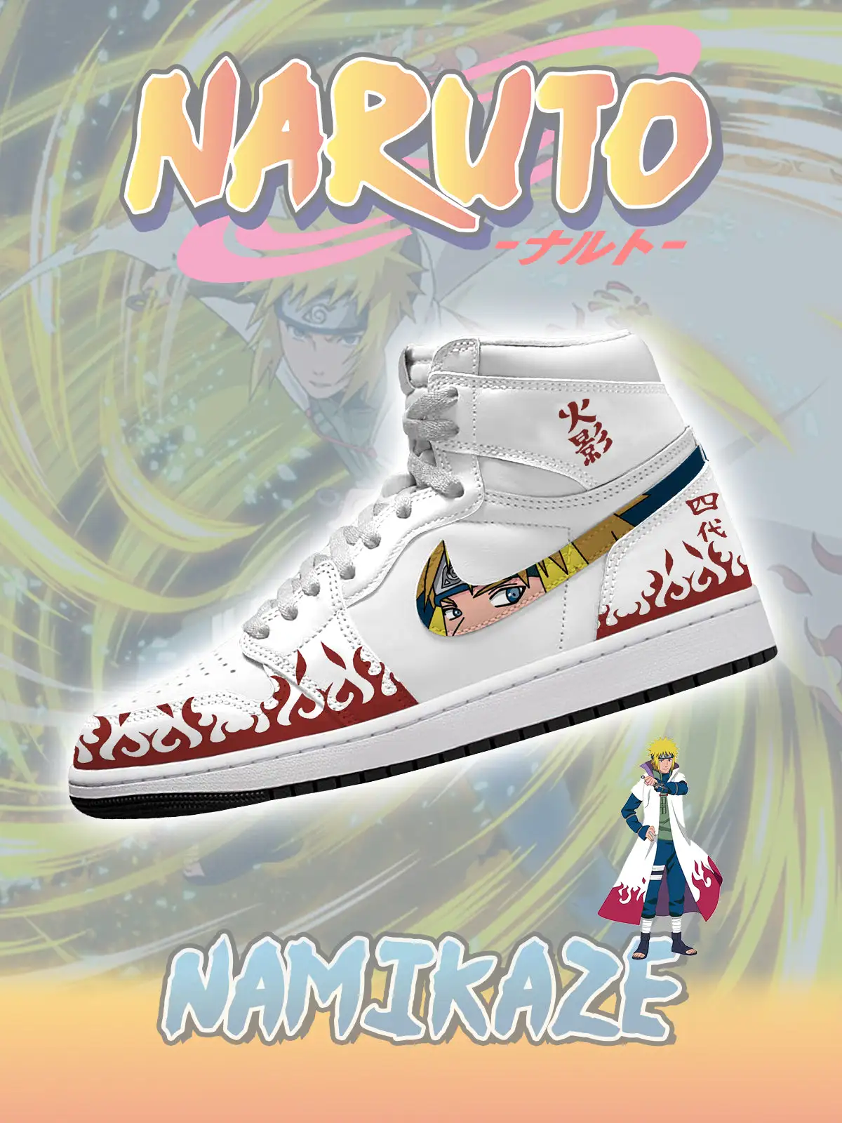 Namikaze Minato V.1 Custom High-Top Sneakers