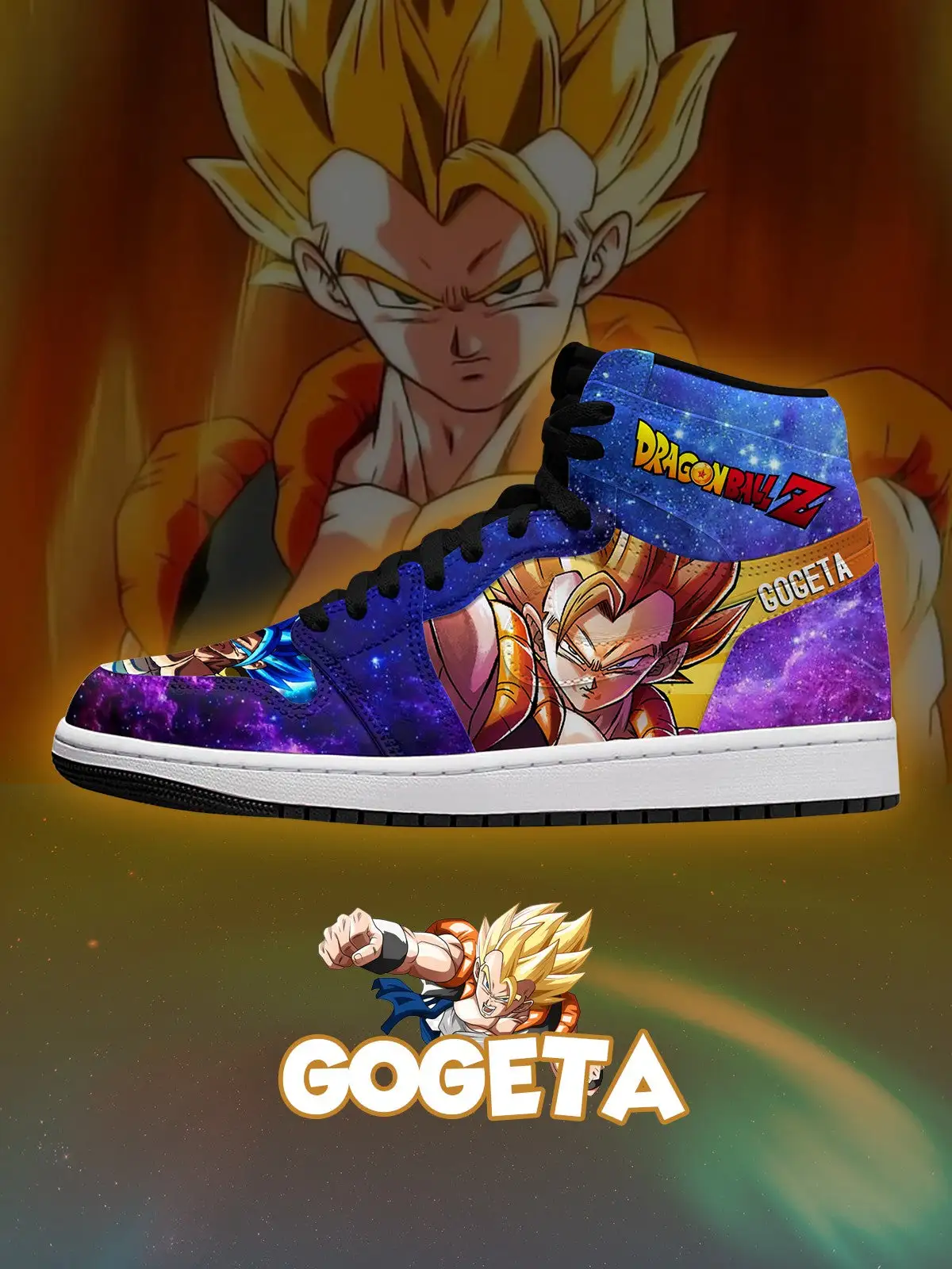 Gogeta V.1 Custom High-Top Sneakers