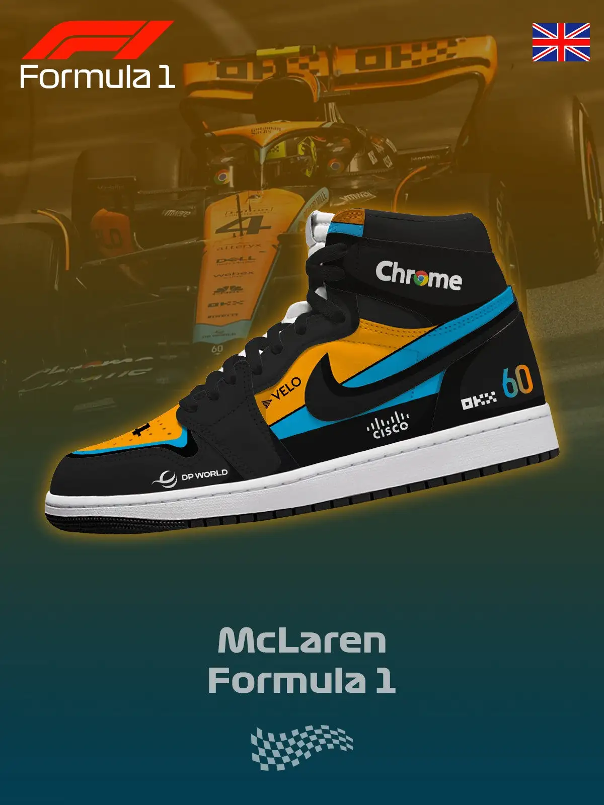 McL F.1 V.1 Custom High-Top Sneakers