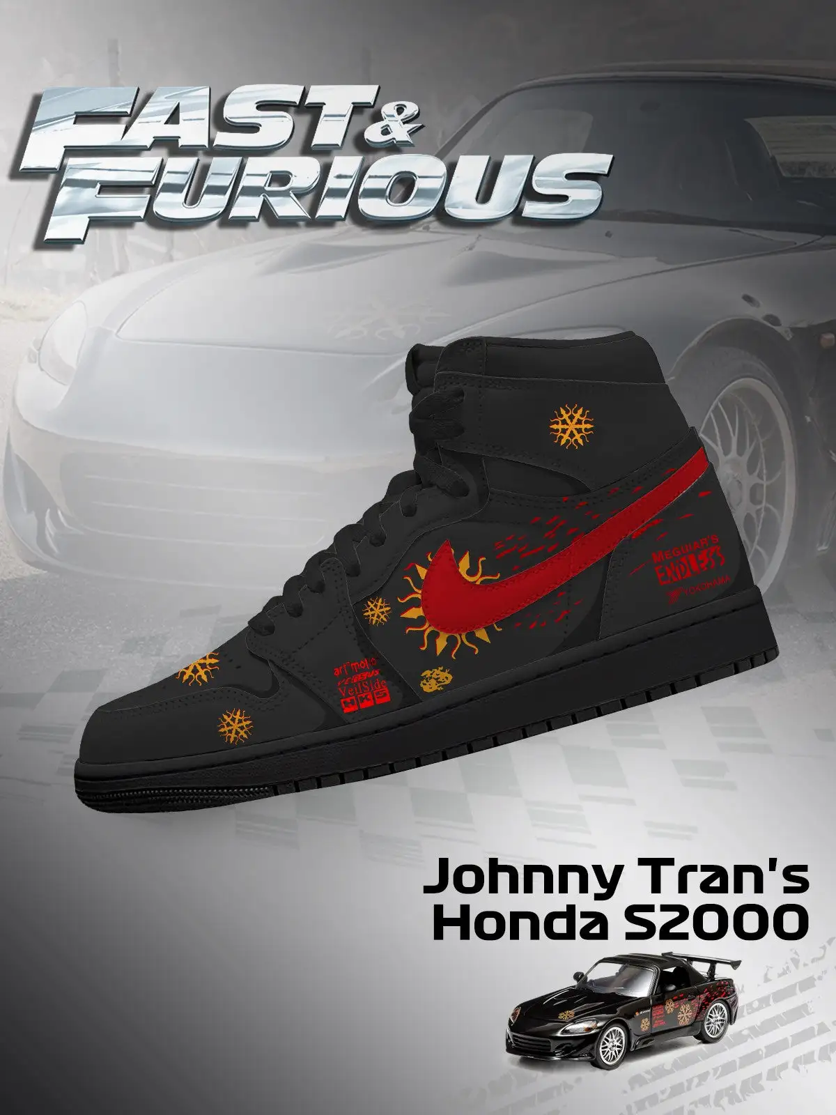 Johnny Tran's S2000 V.1 Custom High-Top Sneakers