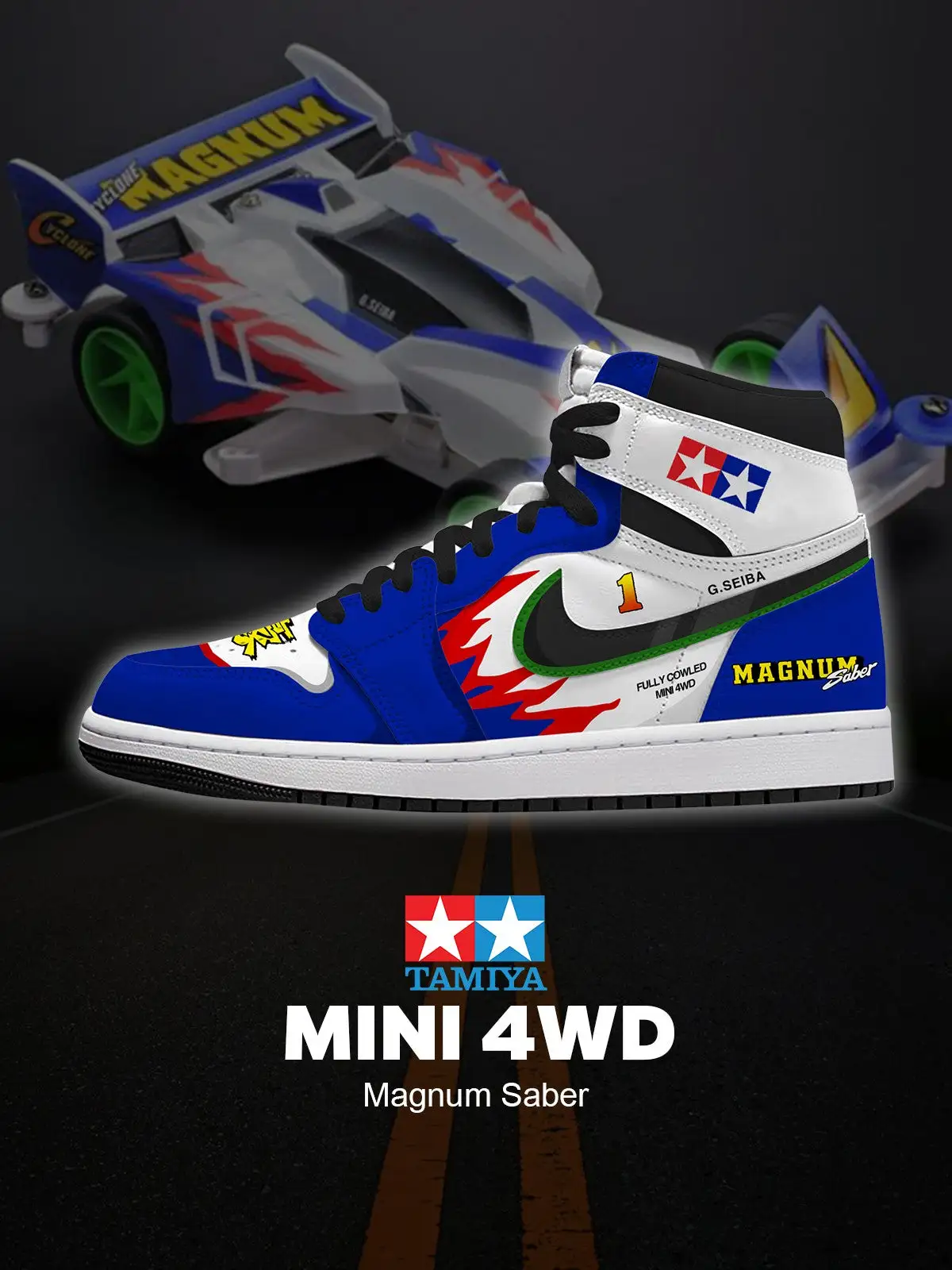 MINI 4WD Magnum Saber V.1 Custom High-Top Sneakers