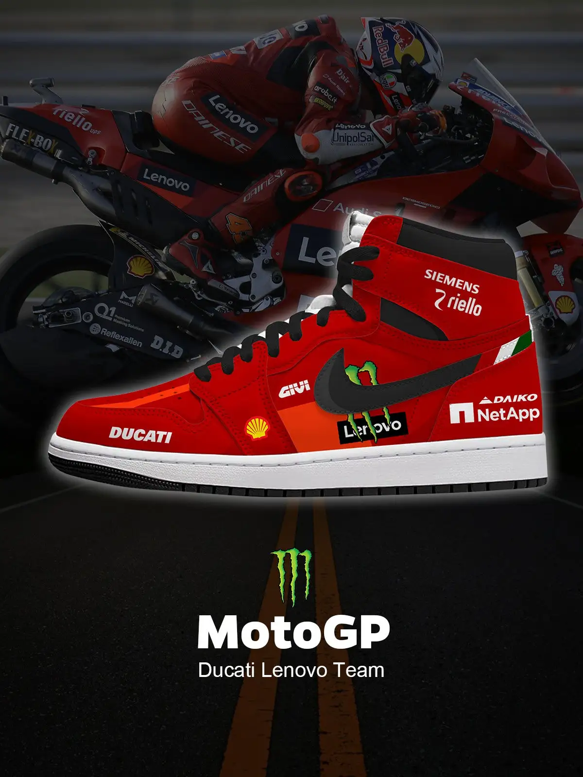 Duca Leno Team V.1 Custom High-Top Sneakers