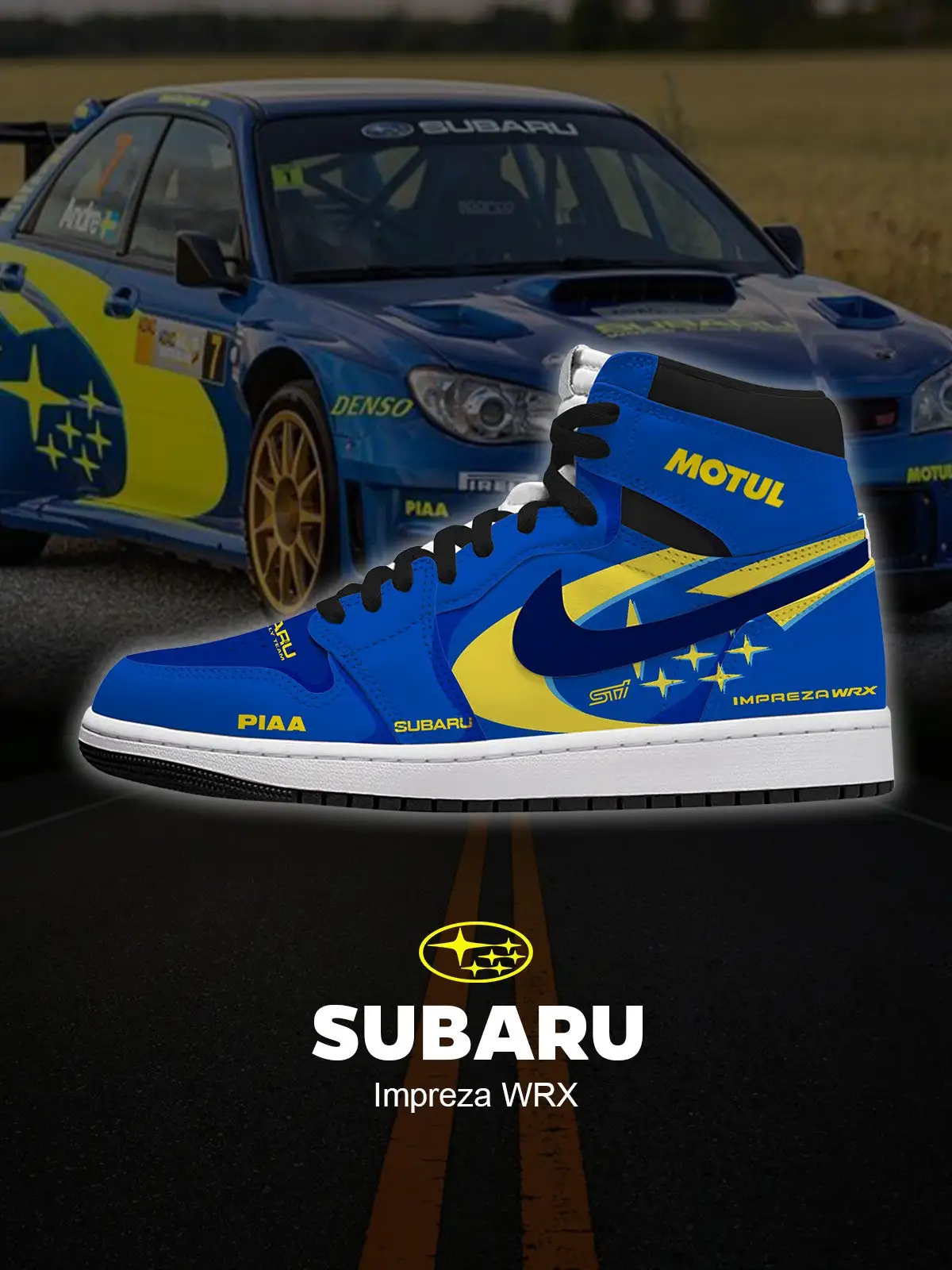 Impreza WRX V.1 Custom High-Top Sneakers