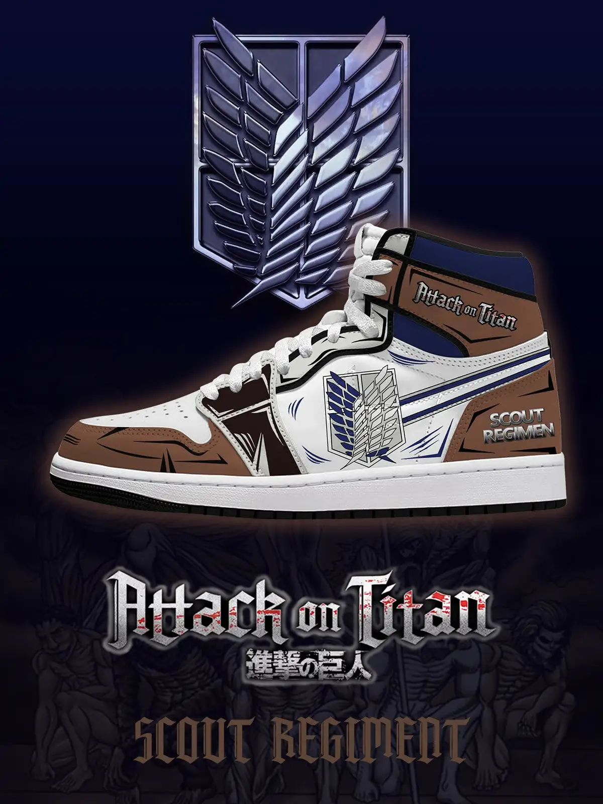 Scout Regiment V.2 Custom High-Top Sneakers