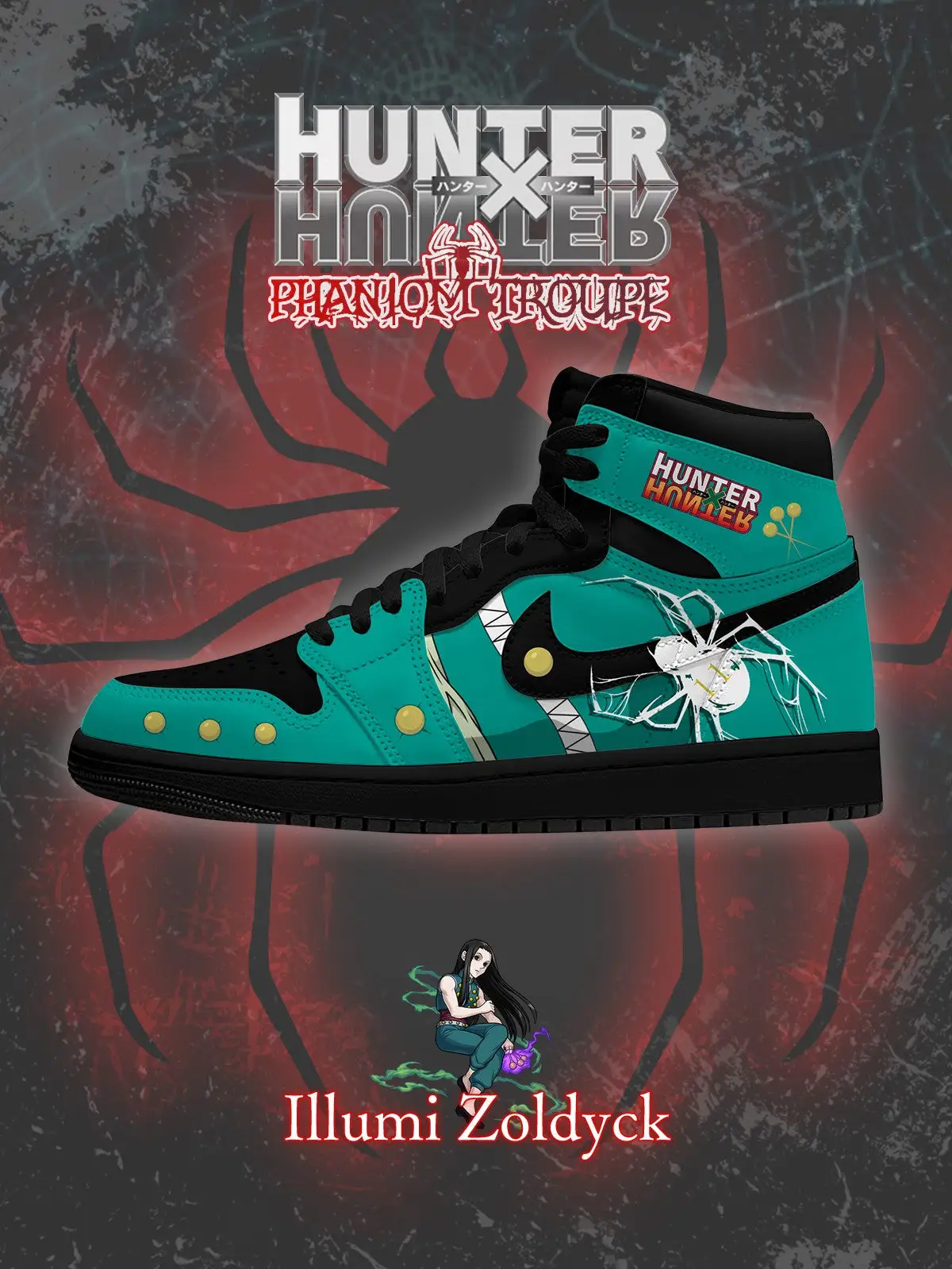 Illumi Zoldyck V.1 Custom High-Top Sneakers