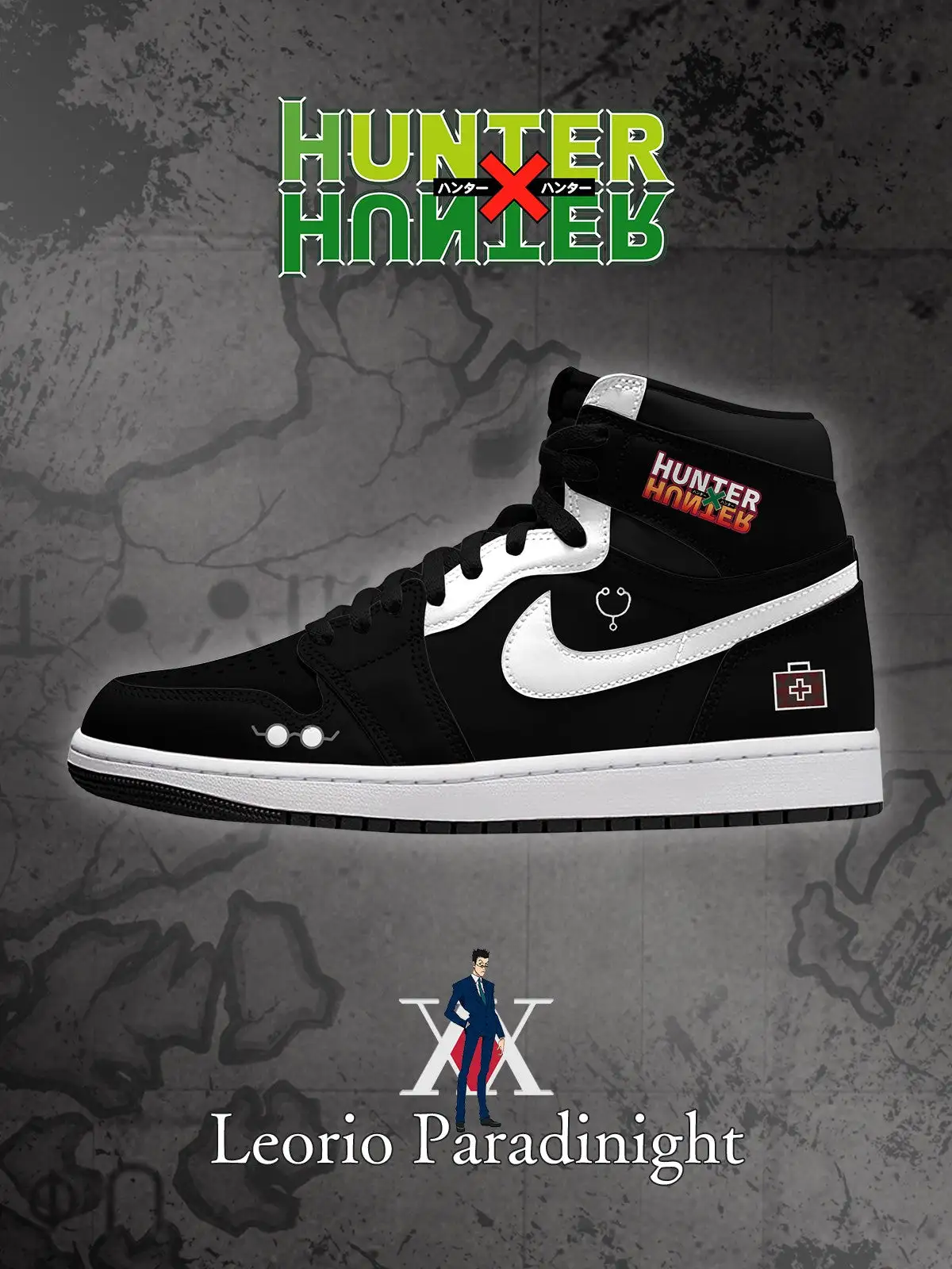 Leorio Paradinight V.1 Custom High-Top Sneakers