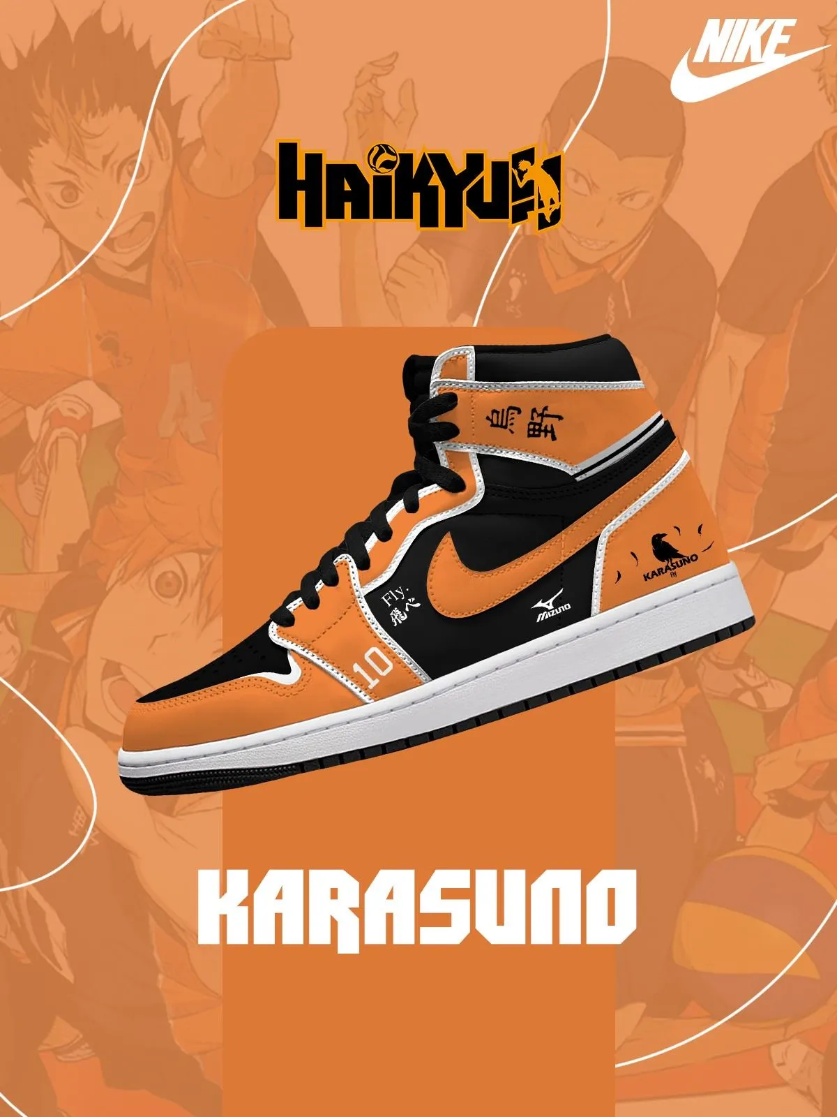 Karasuno High V.1 Custom High-Top Sneakers