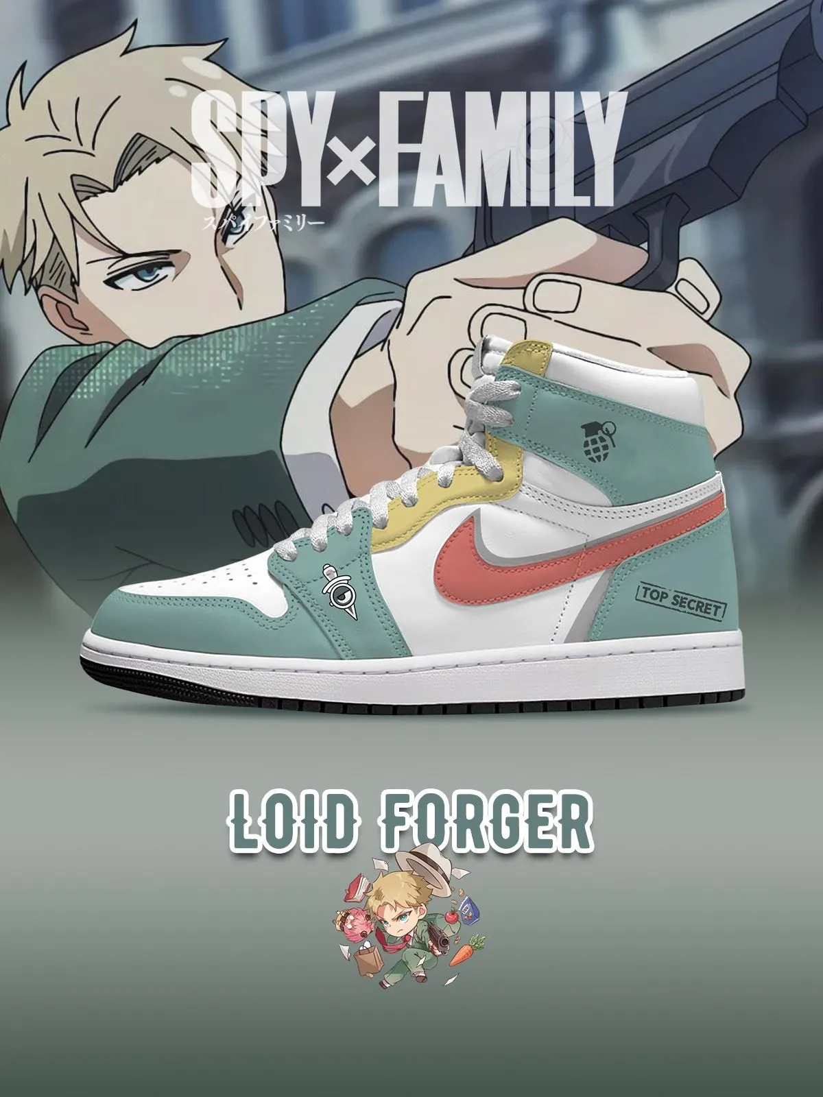 Loid Forger V.1 Custom High-Top Sneakers