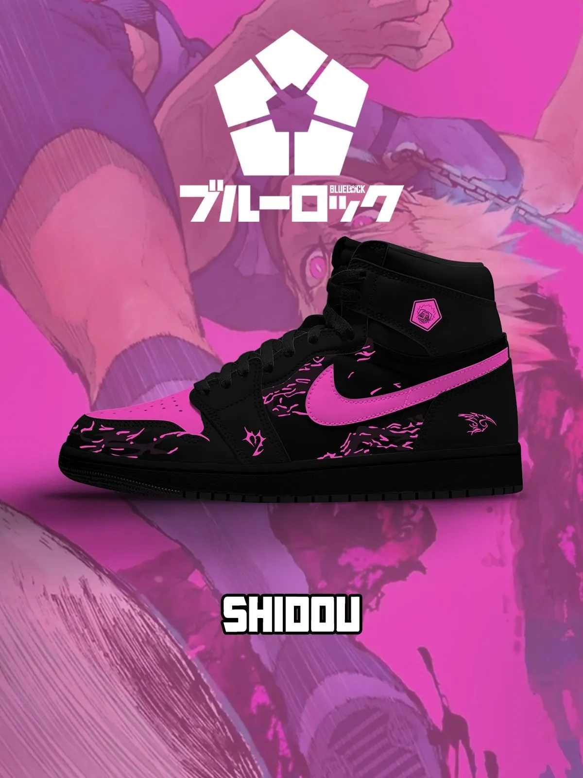 Ryusei Shido No.1 Custom High-Top Sneakers