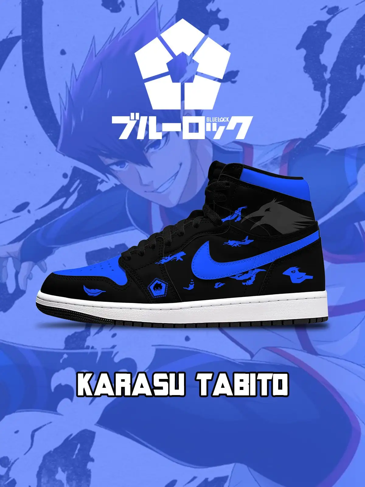 Karasu Tabito V.1 Custom High-Top Sneakers