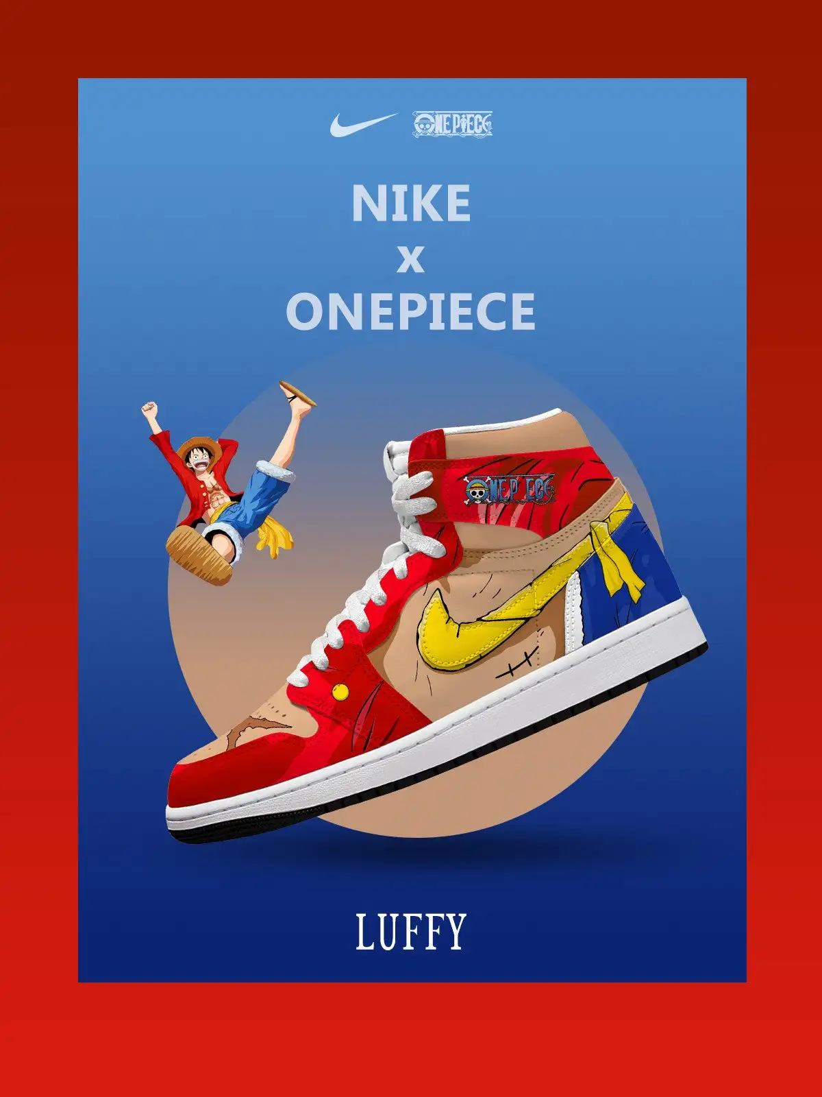Monkey D. Luffy V.7 Custom High-Top Sneakers