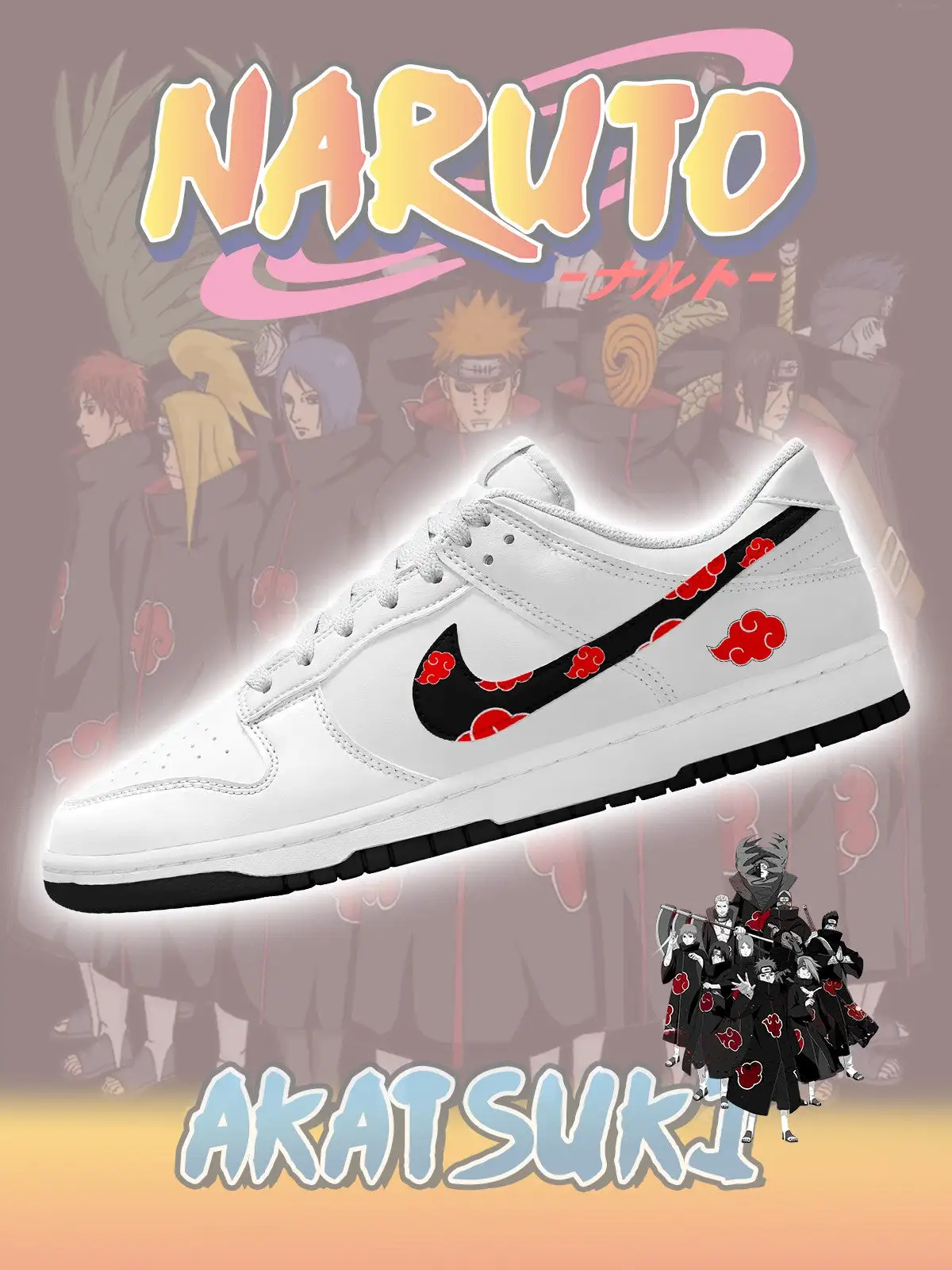 Akatsuki V.1 Custom Court-Low Sneakers