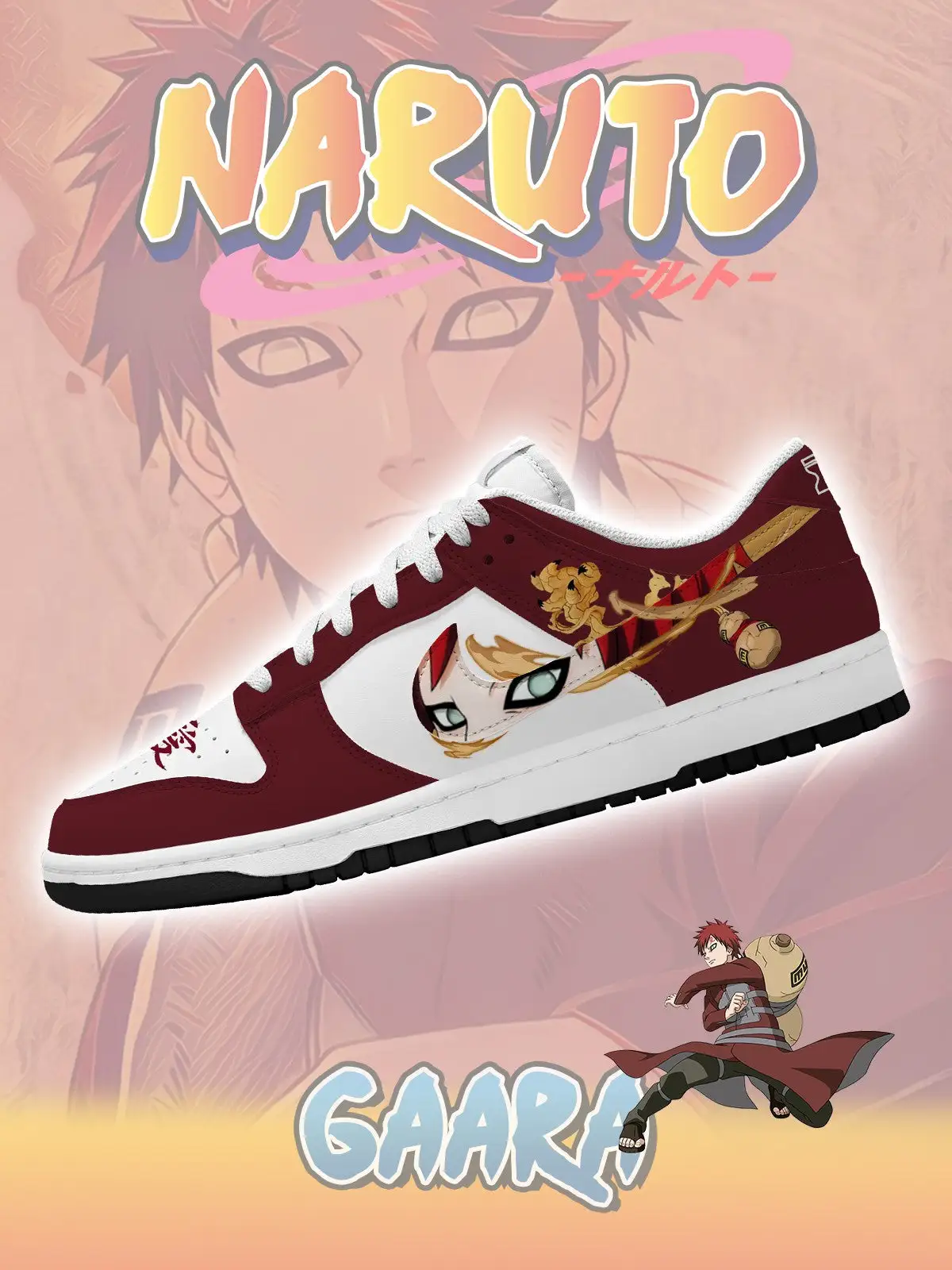 Gaara V.1 Custom Court-Low Sneakers