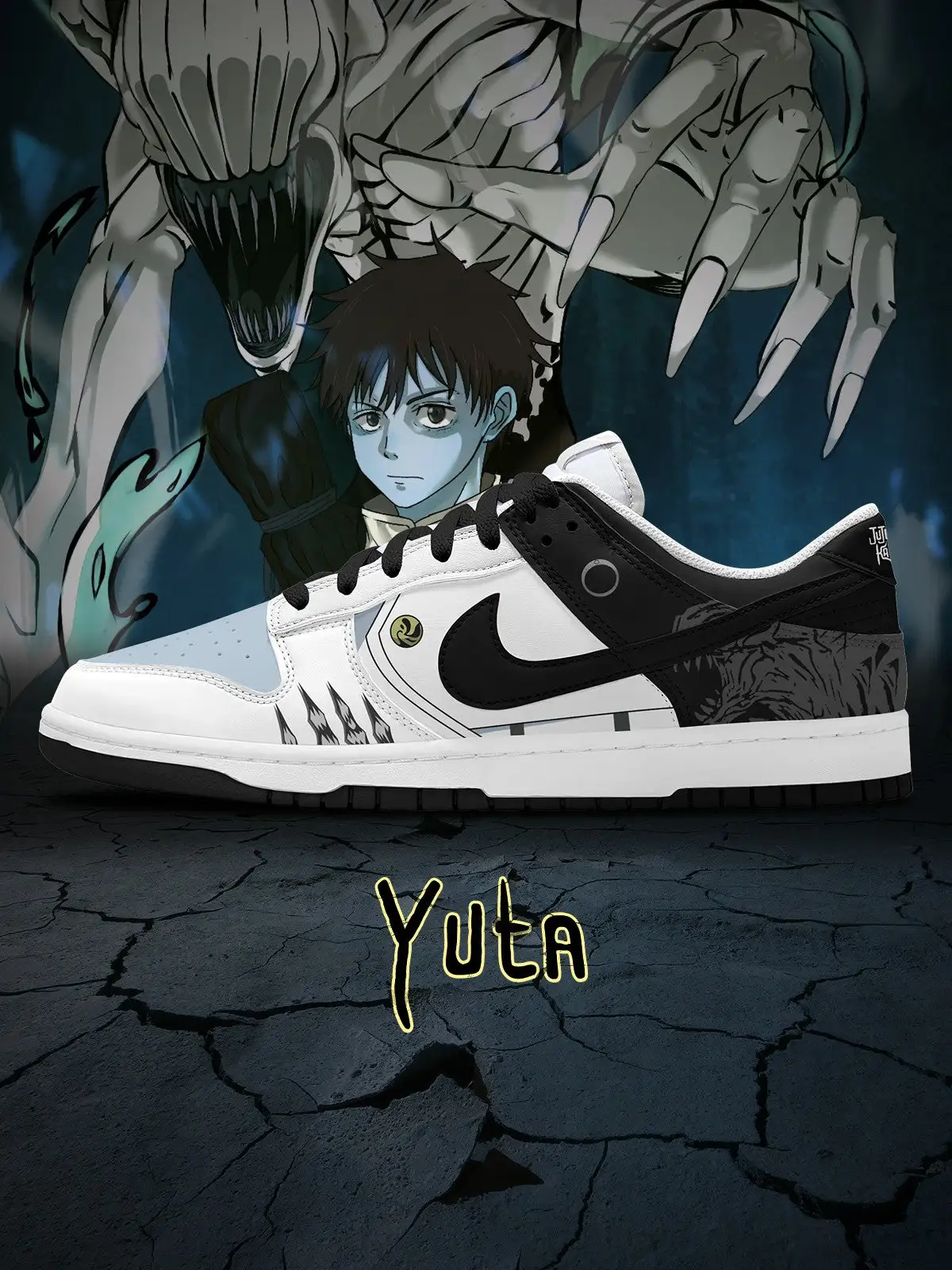 Yuta Okkotsu V.1 Custom Court-Low Sneakers
