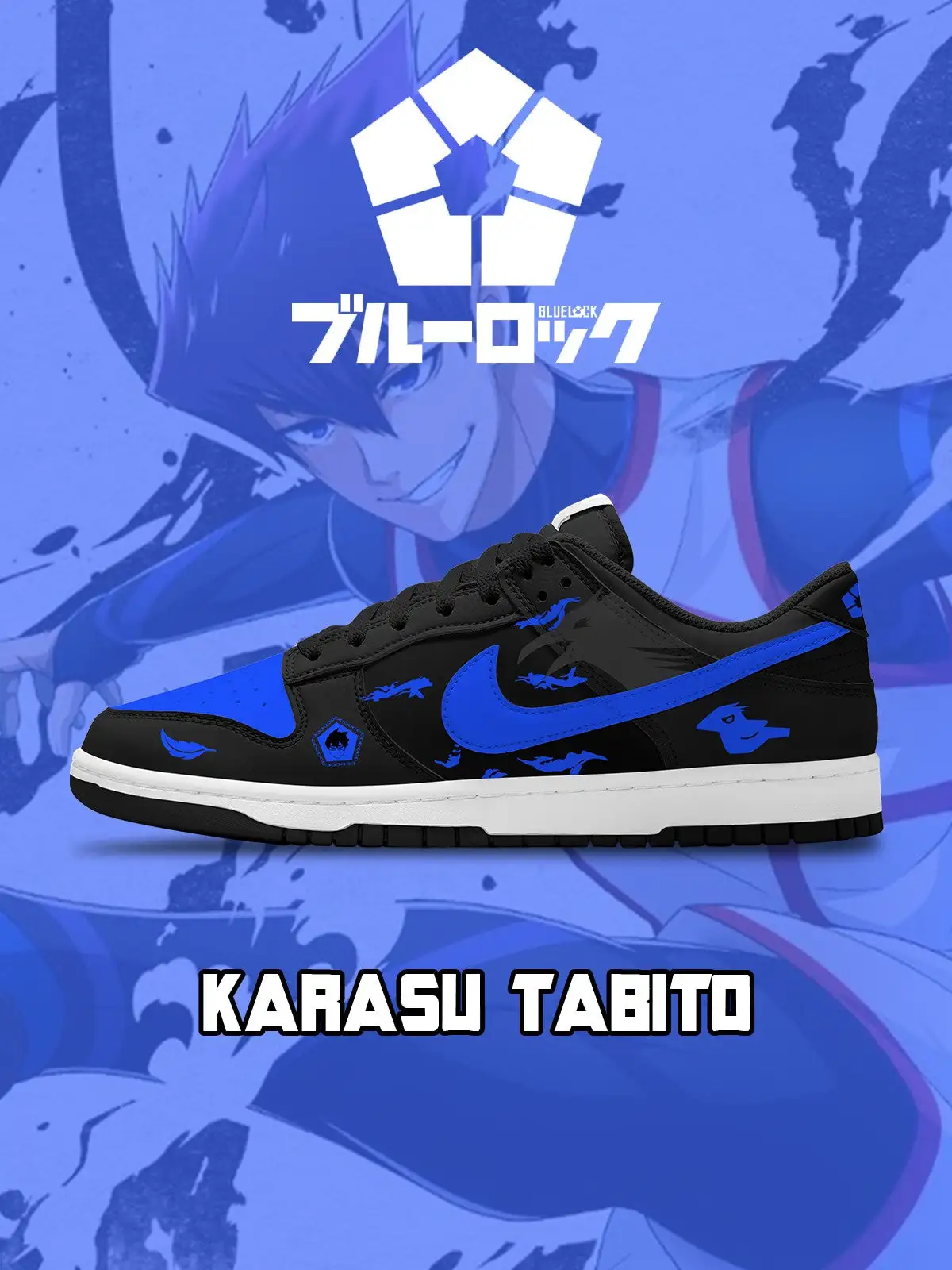 Karasu Tabito V.1 Custom Court-Low Sneakers
