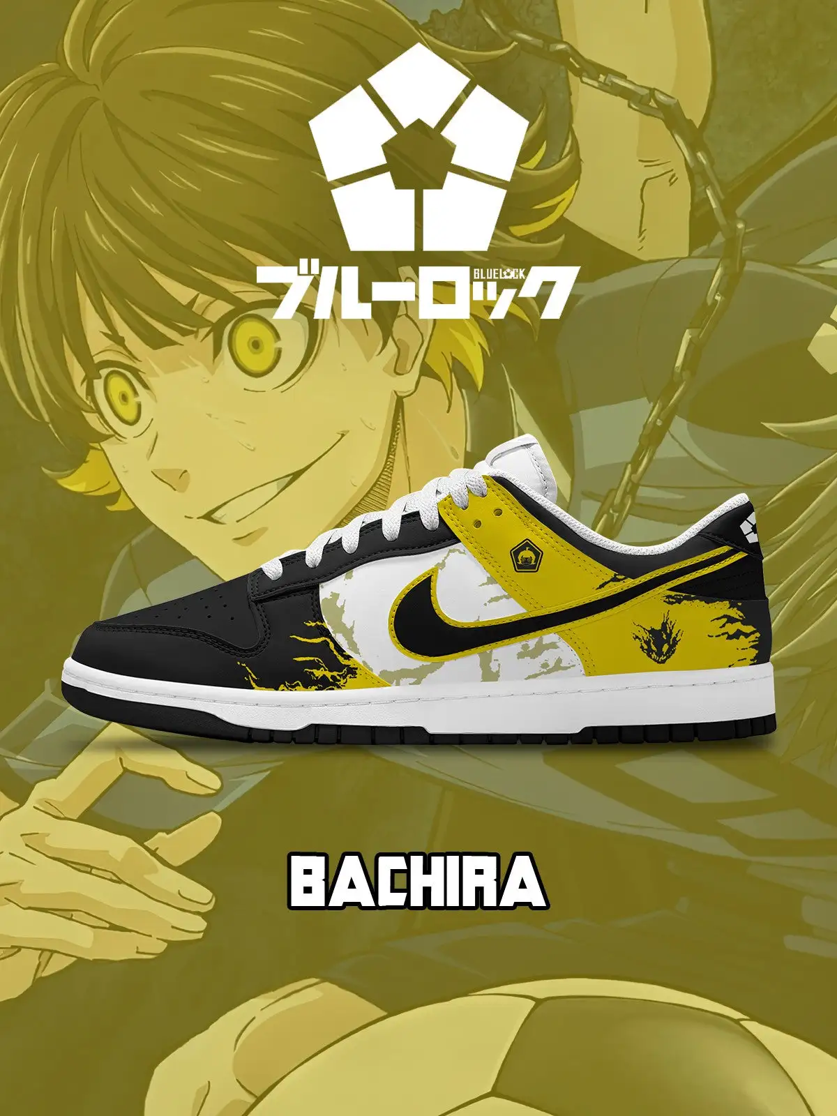 Meguru Bachira V.1 Custom Court-Low Sneakers