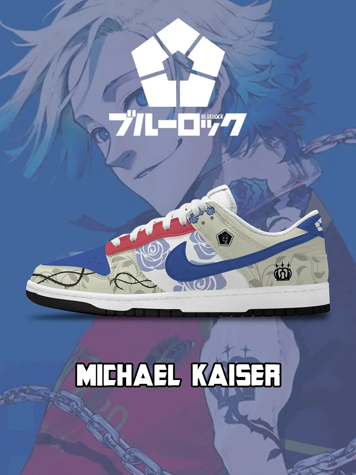 Michael Kaiser V.1 Custom Court-Low Sneakers