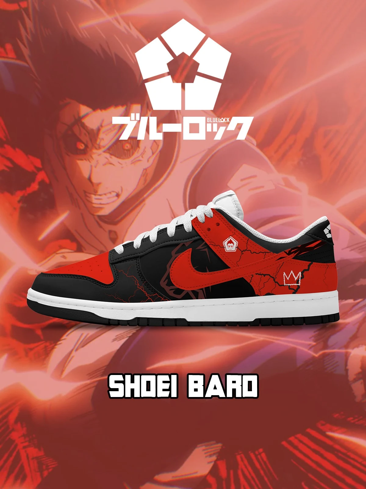 Shoei Barou V.1 Custom Court-Low Sneakers