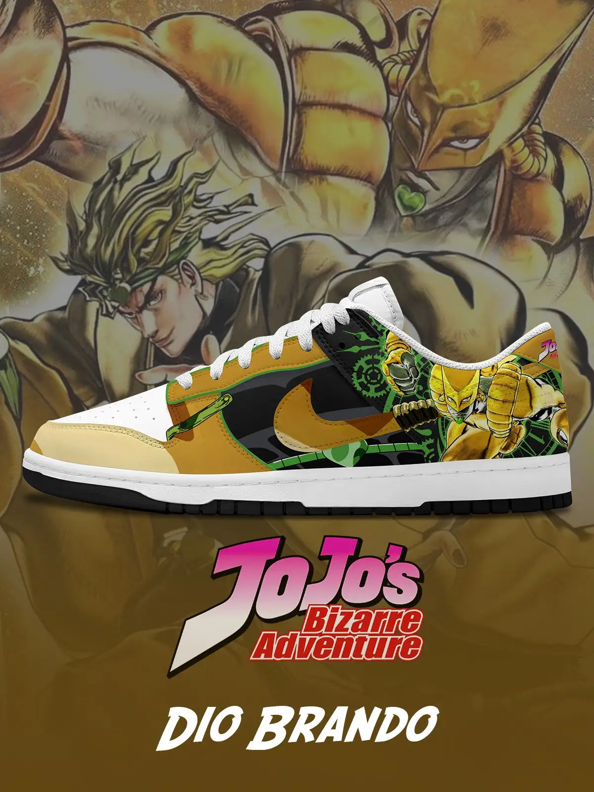 Dio Brando V.2 Custom Court-Low Sneakers