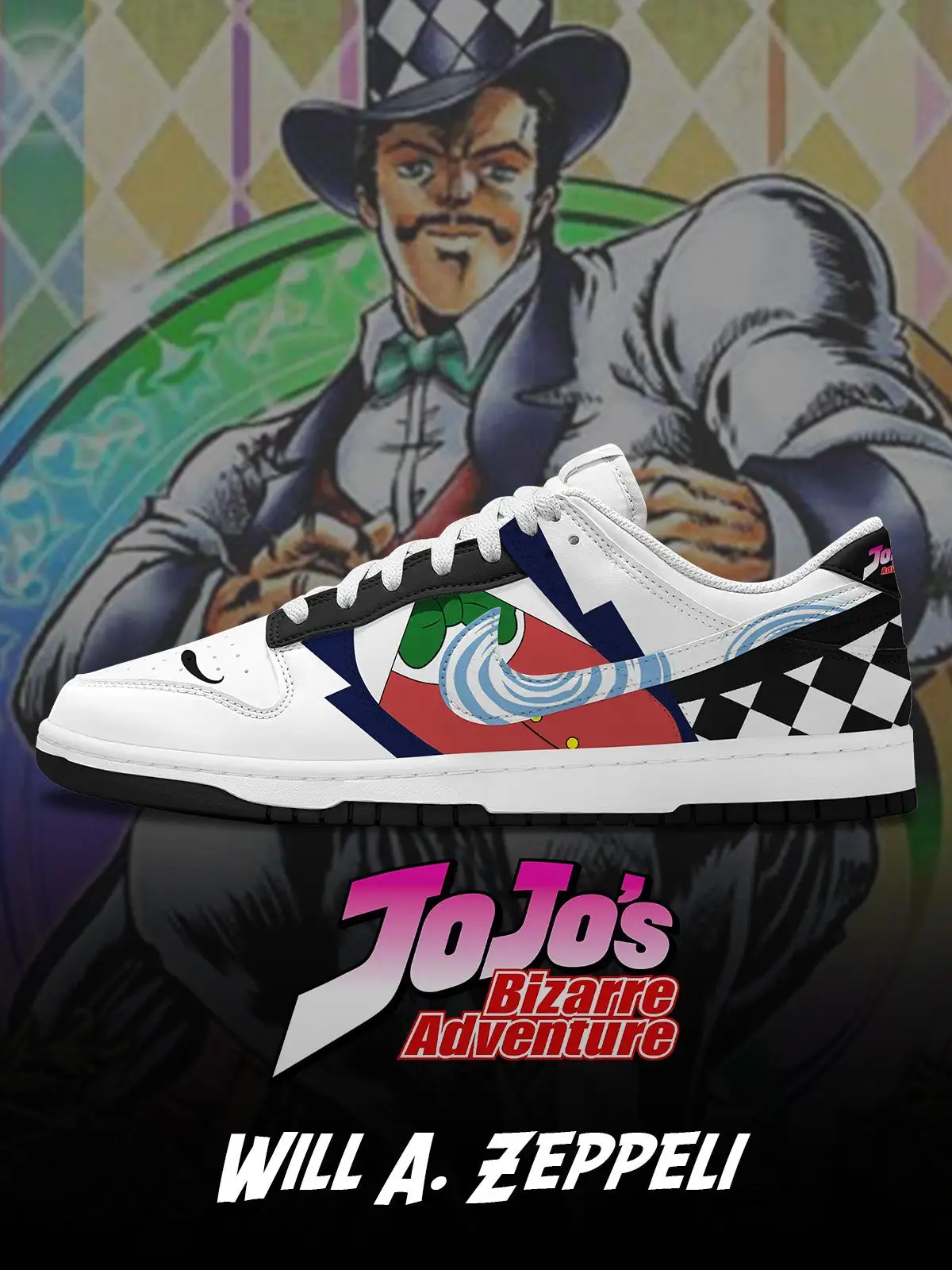 Will A. Zeppeli V.2 Custom Court-Low Sneakers