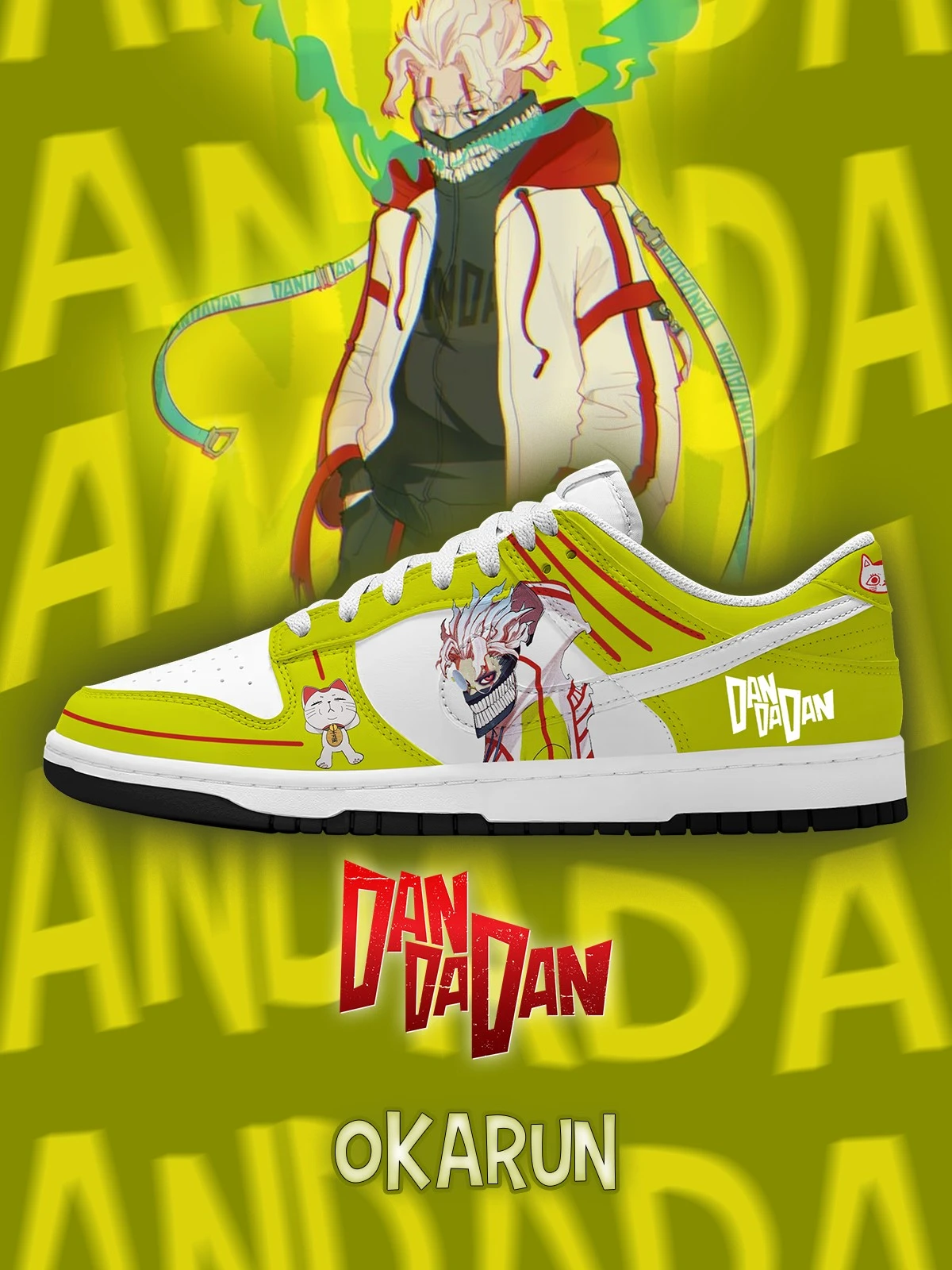 Okarun V.3 Custom Court-Low Sneakers