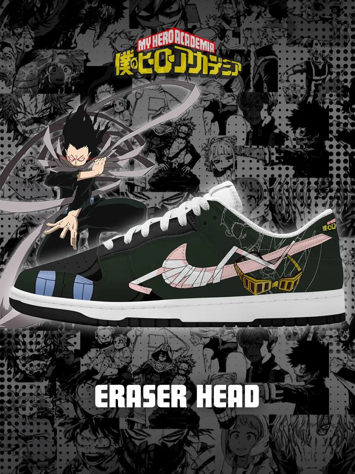Eraser Head V.1 Custom Court-Low Sneakers