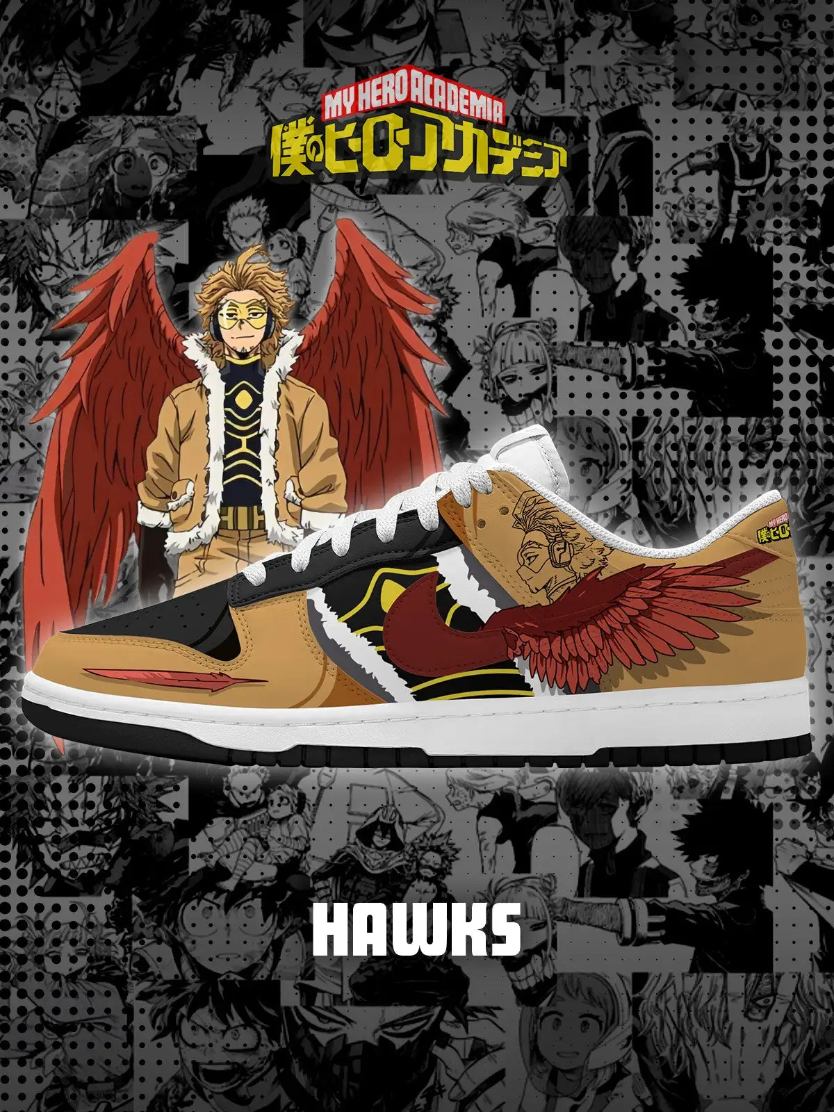 Hawks V.1 Custom Court-Low Sneakers