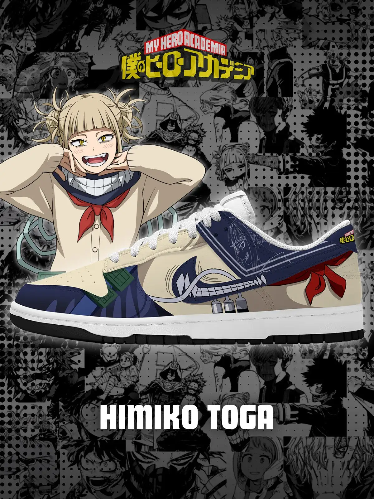 Himiko Toga V.1 Custom Court-Low Sneakers