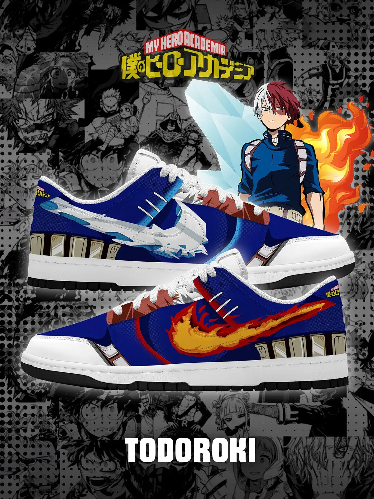 Tomura Shigaraki V.2 Custom Court-Low Sneakers