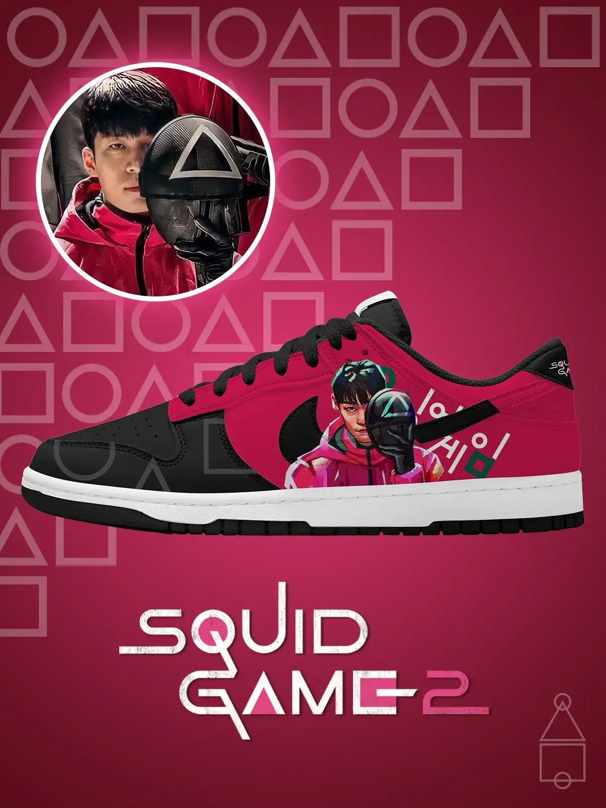 Hwang Jun-ho V.1 Custom Court-Low Sneakers