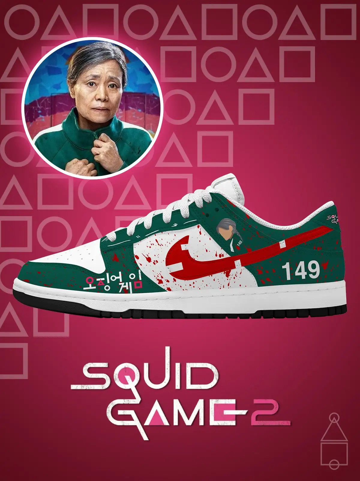 Player 149 V.1 Custom Court-Low Sneakers