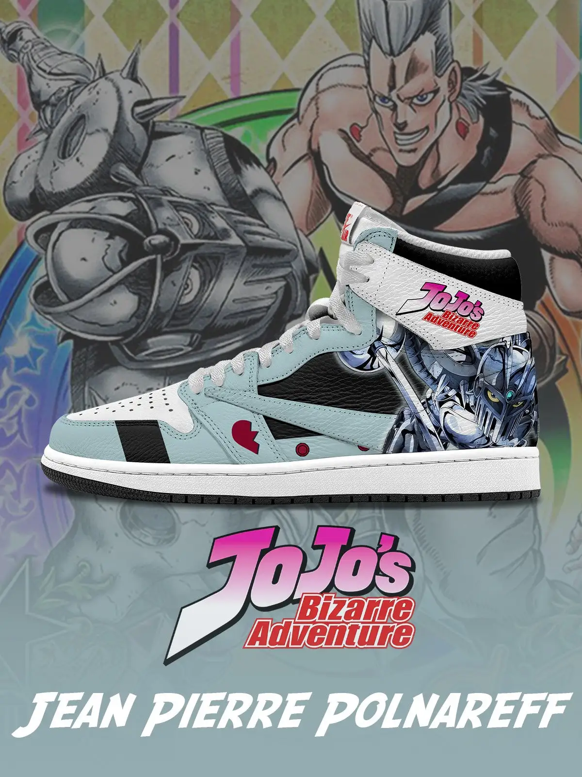 Jean Pierre Polnareff V.2 Custom TS High Sneakers