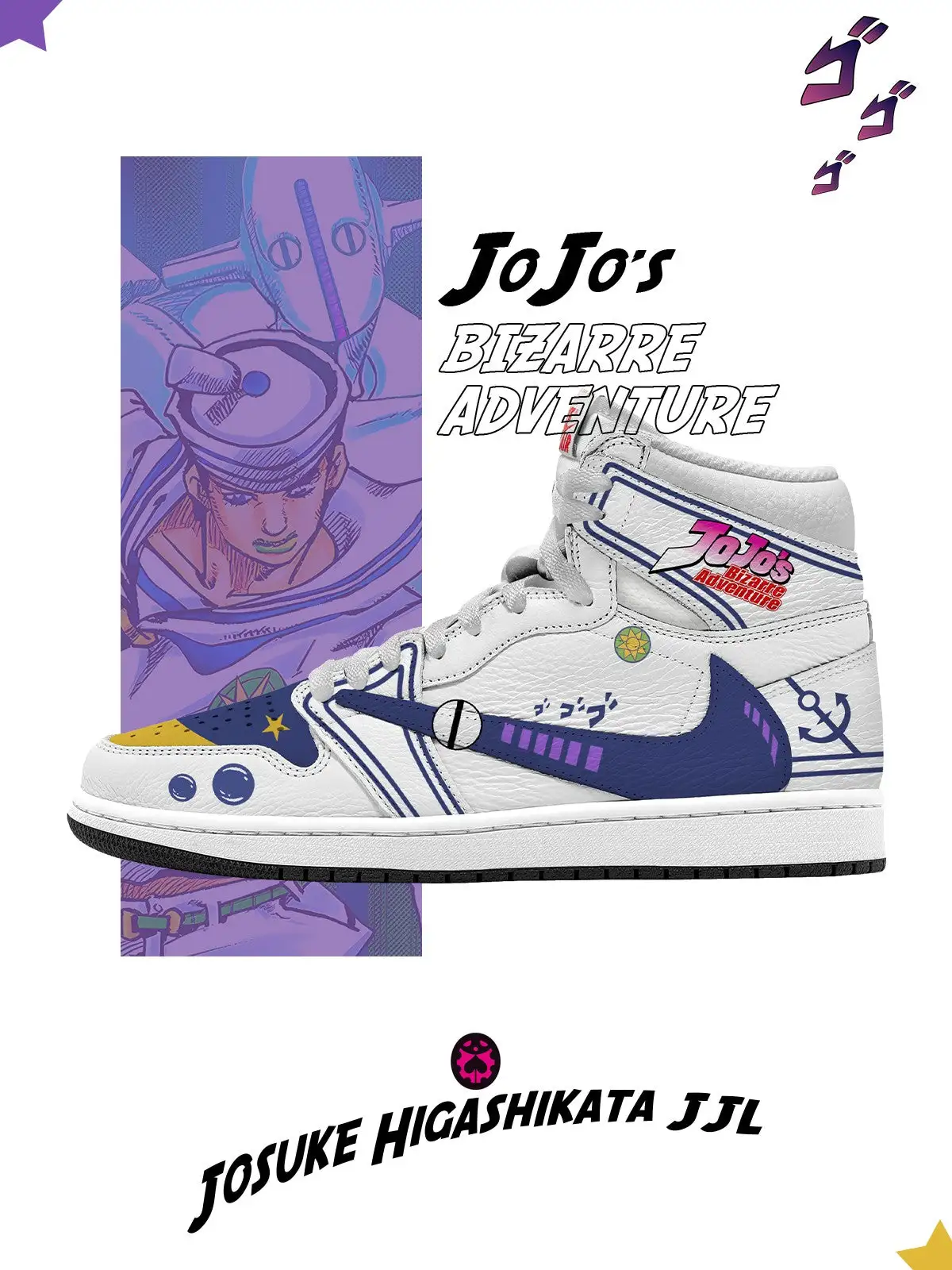 Josuke Higashikata JJL V.1 Custom TS High Sneakers