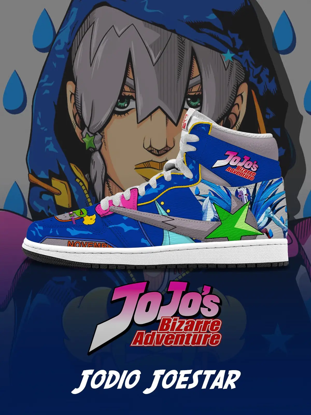 Jodio Joestar V.1 Custom TS High Sneakers