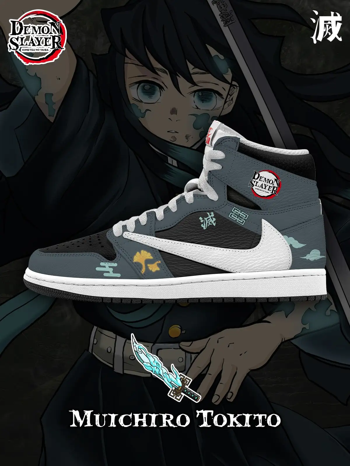 Muichiro Tokito V.1 Custom TS High Sneakers