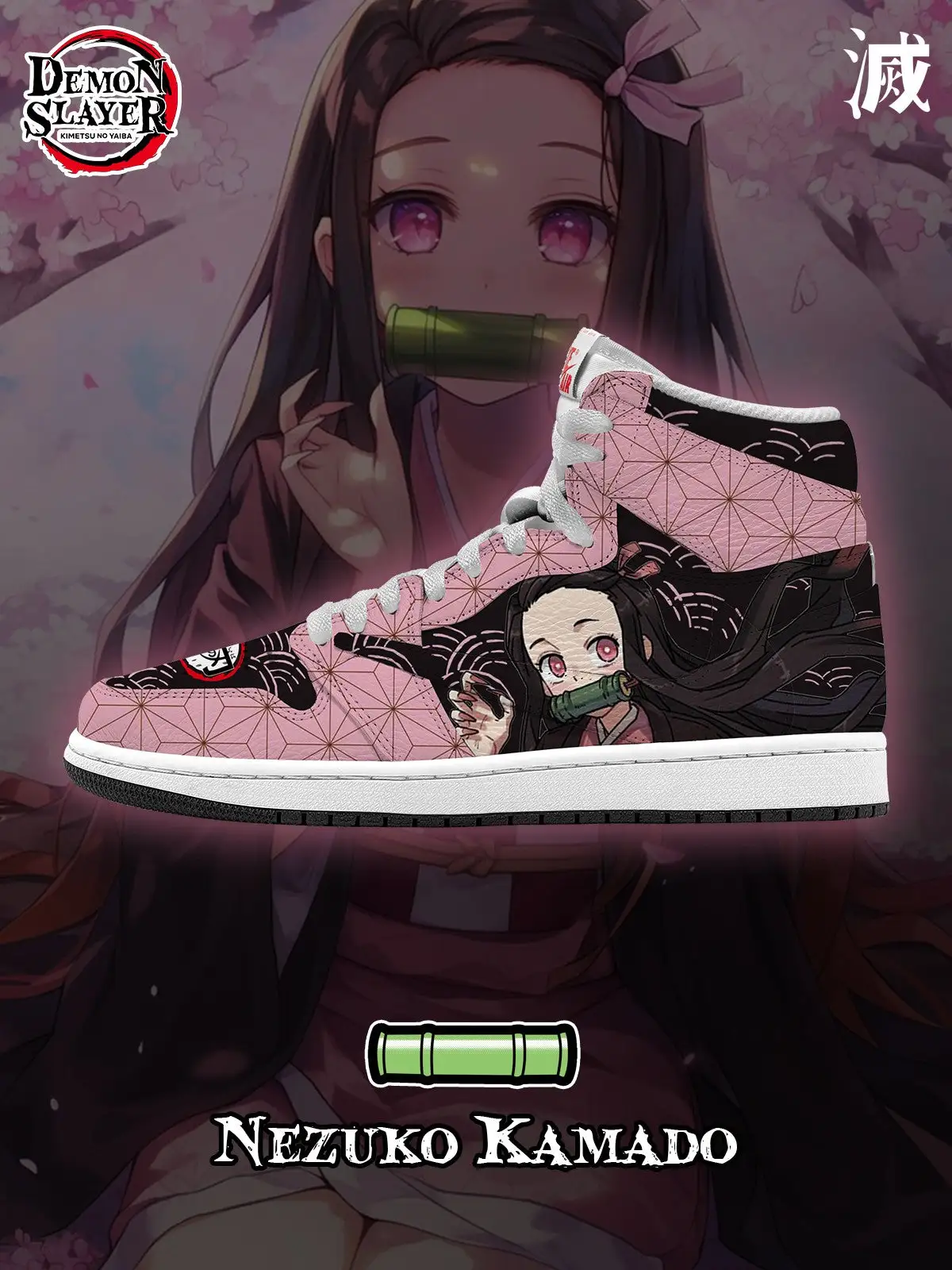 Nezuko Kamado V.3 Custom TS High Sneakers