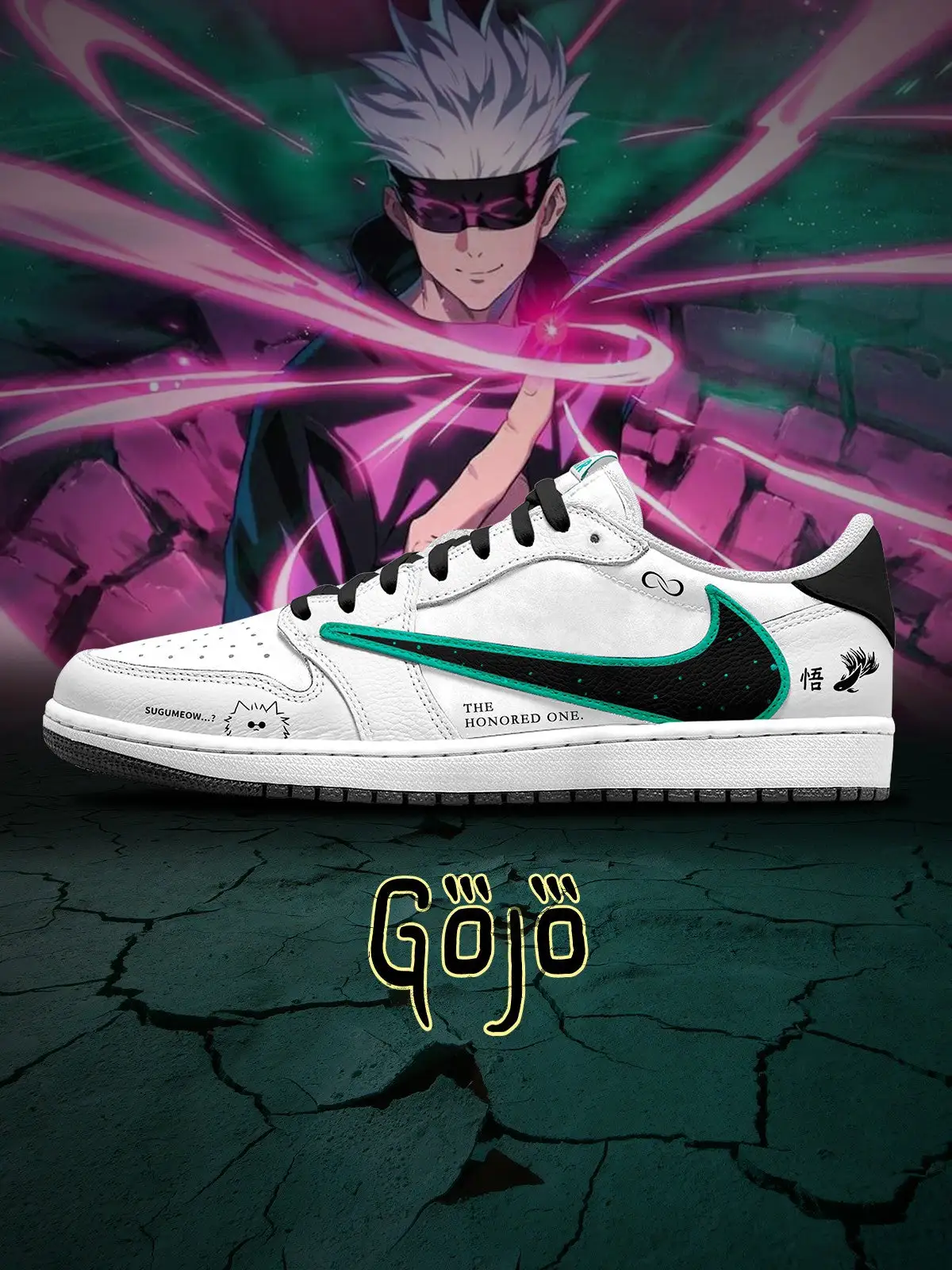 Satoru Gojo V.1 Custom TS Low Sneakers