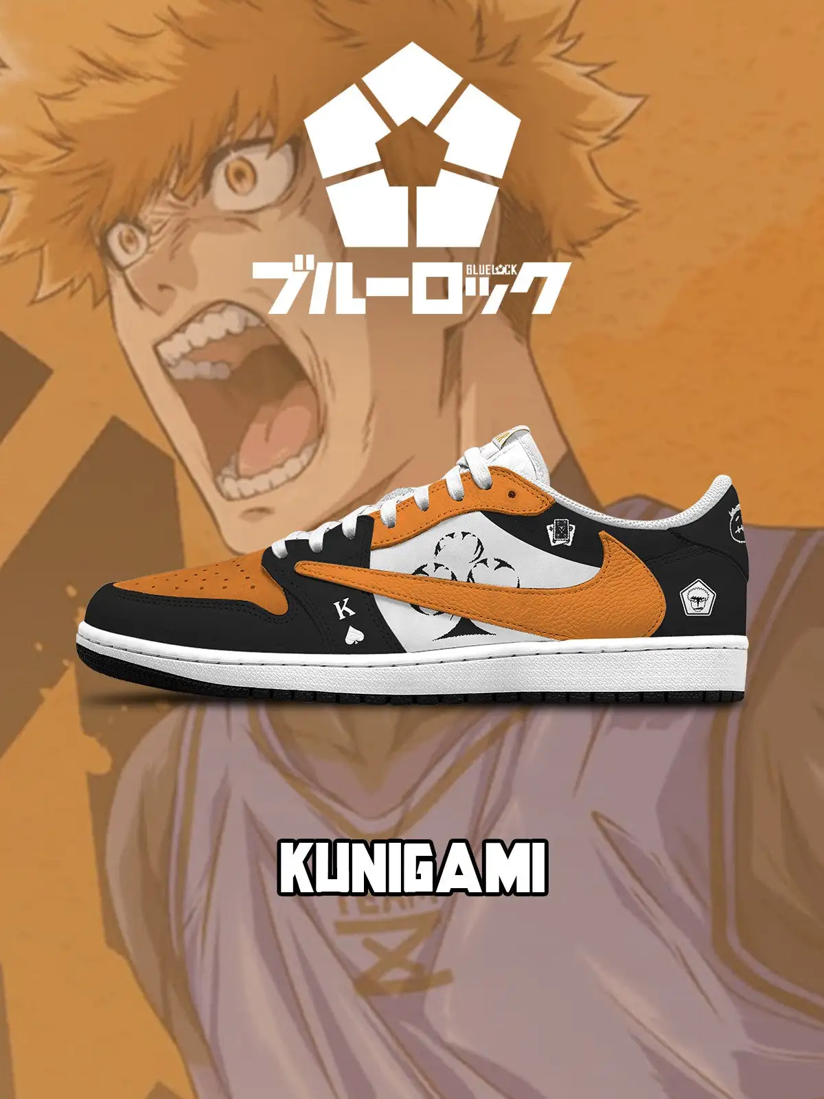 Rensuke Kunigami V.1 Custom TS Low Sneakers