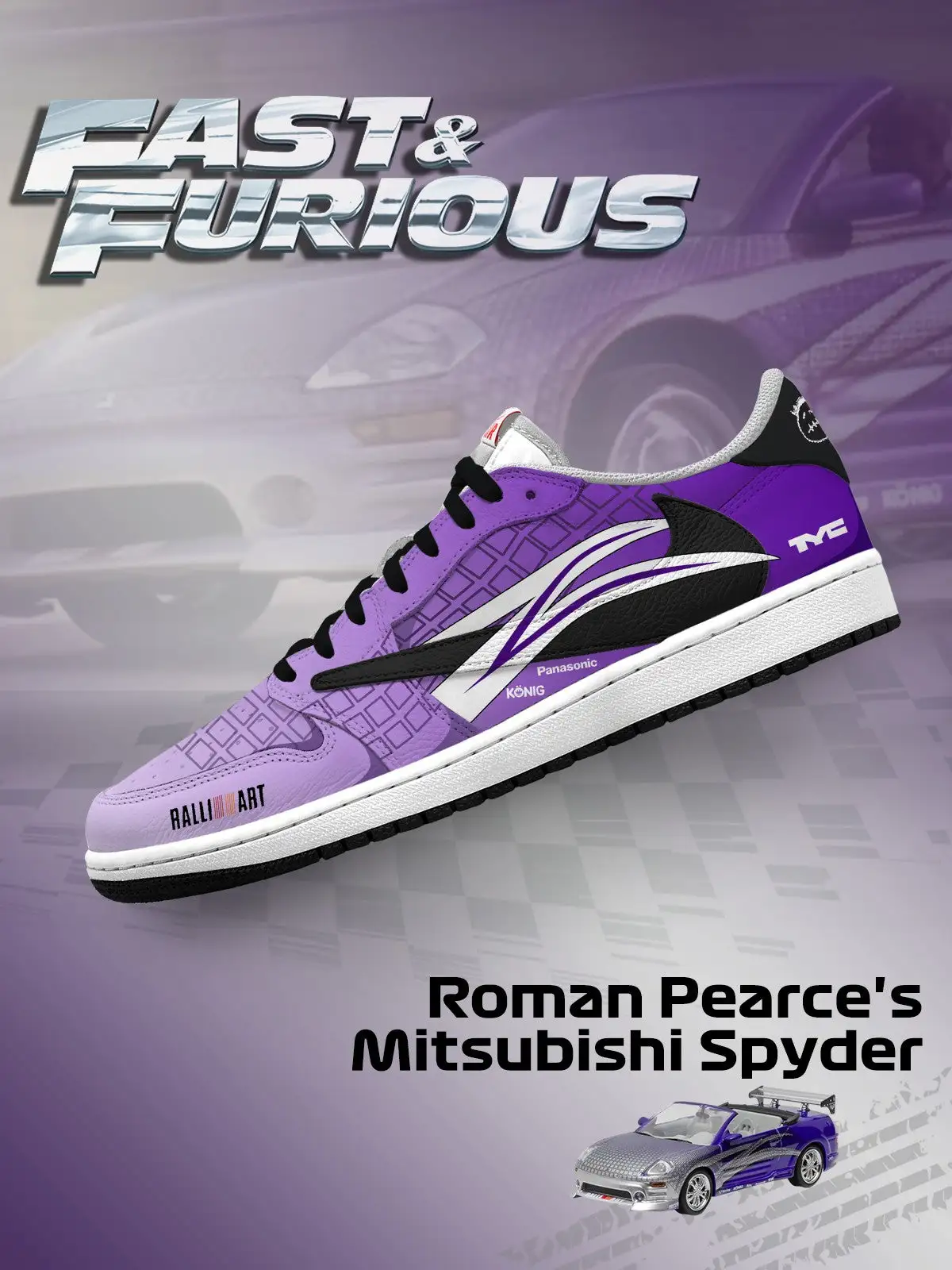 Roman Pearce's Spyder V.1 Custom TS Low Sneakers