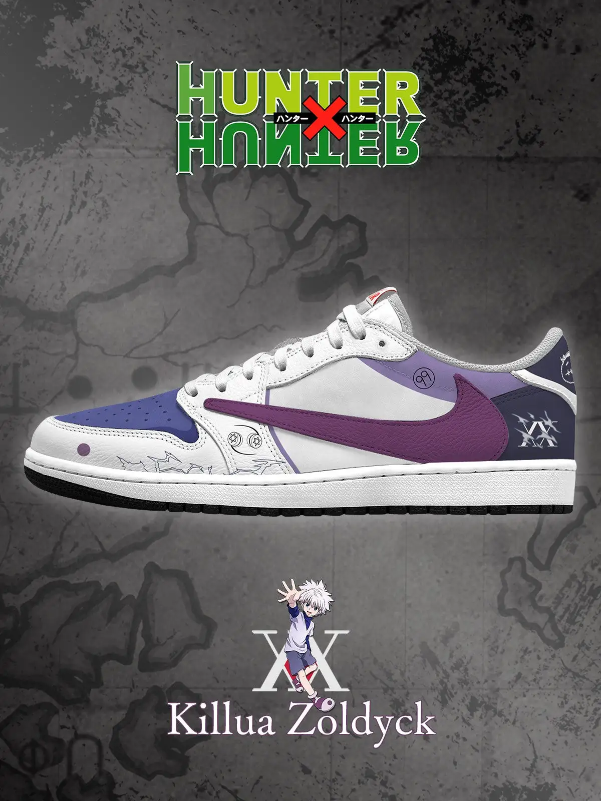 Killua Zoldyck V.1 Custom TS Low Sneakers