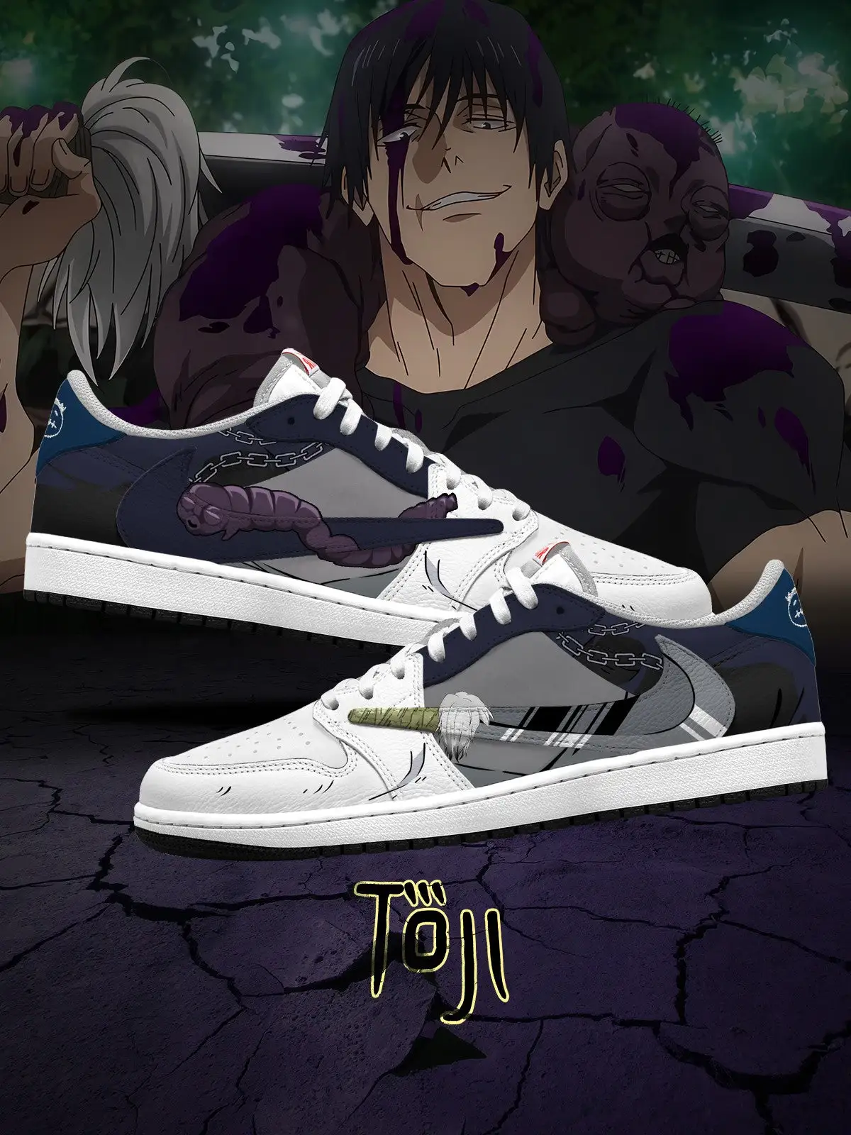 Toji Fushiguro V.2 Custom TS Low Sneakers