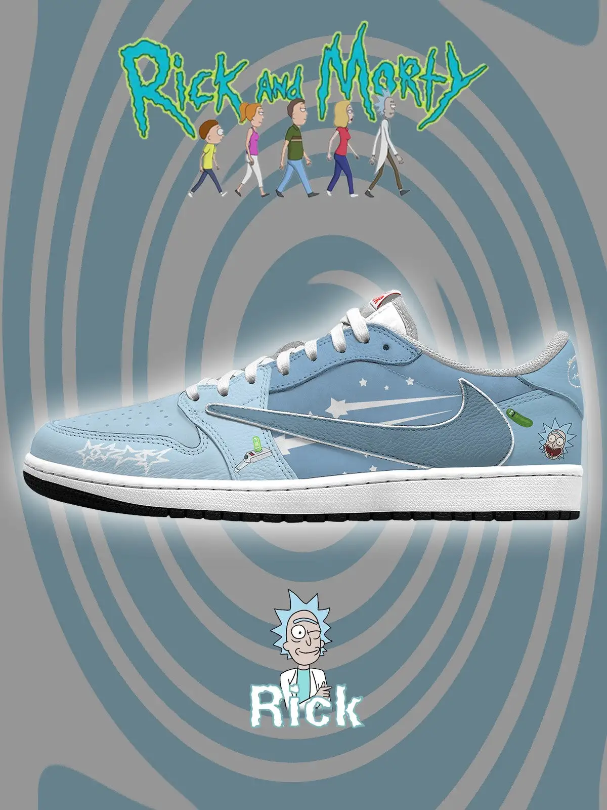 Rick Sanchez V.2 Custom TS Low Sneakers